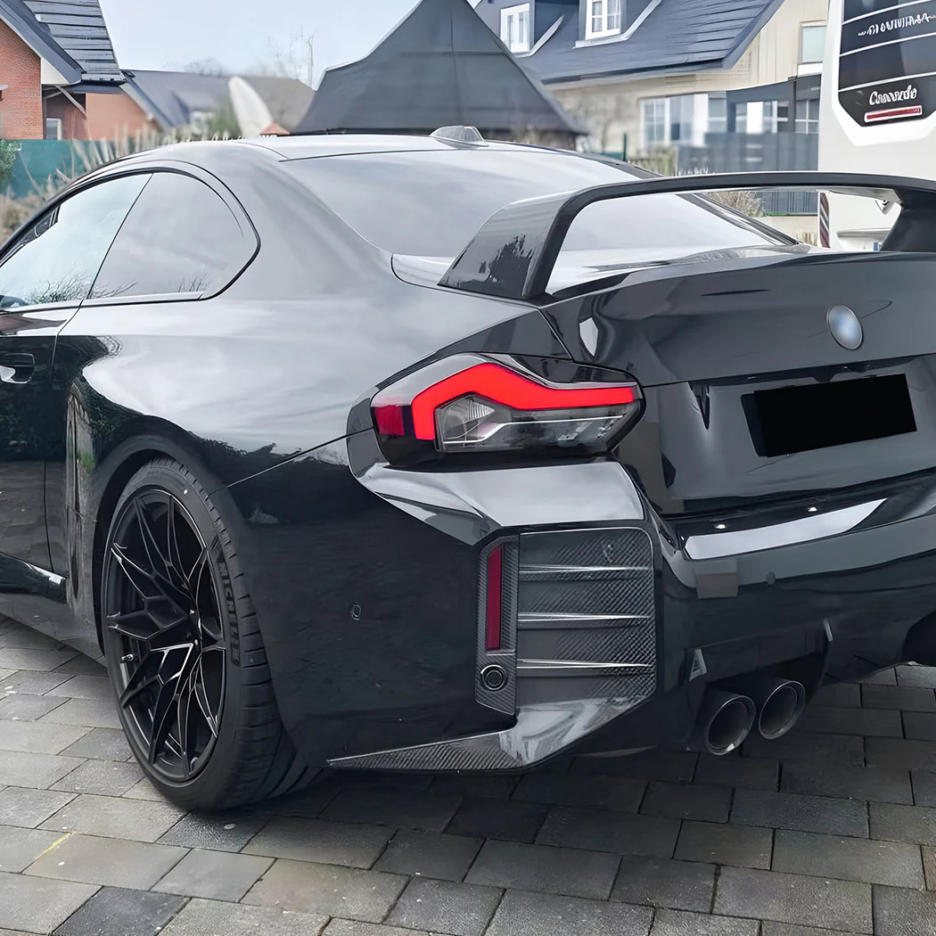 Gloss Black Rear Bumper Side Vent Canards for BMW M2 G87 2023 2024 - Image 7