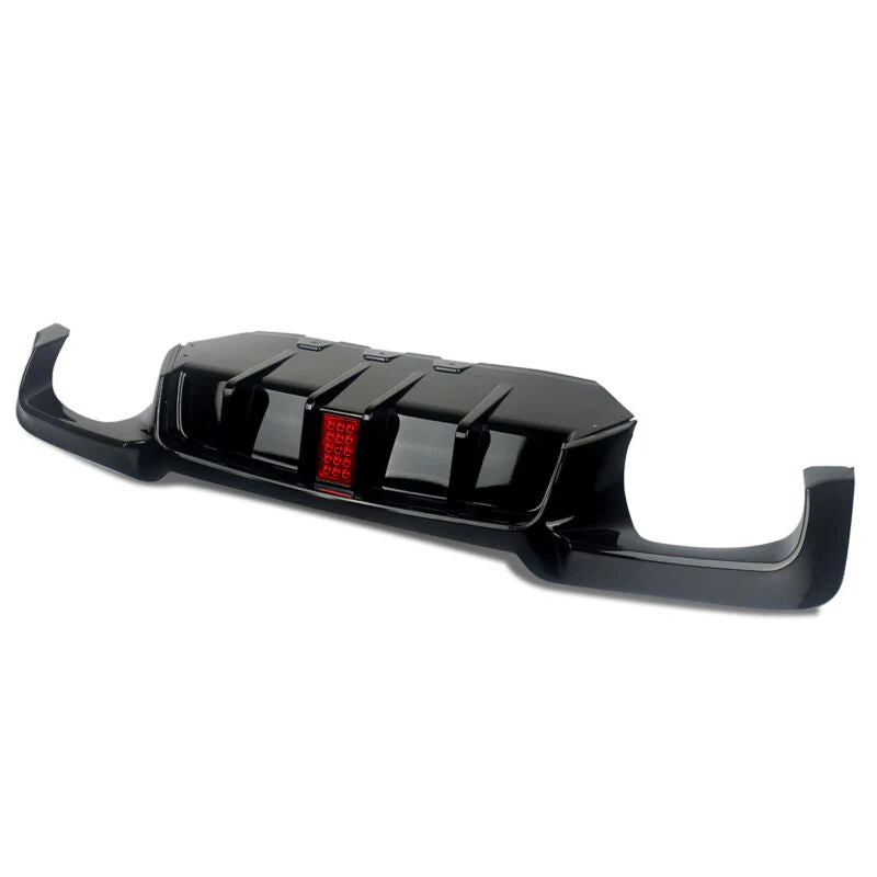 Gloss Black LED Light Rear Diffuser for BMW F10 Sedan 528i 530i M-Sport 2011-2016 - Image 10