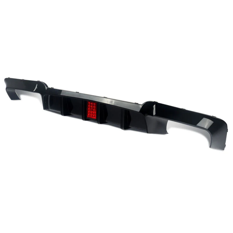 Gloss Black LED Light Rear Diffuser for BMW F10 Sedan 528i 530i M-Sport 2011-2016 - Image 11