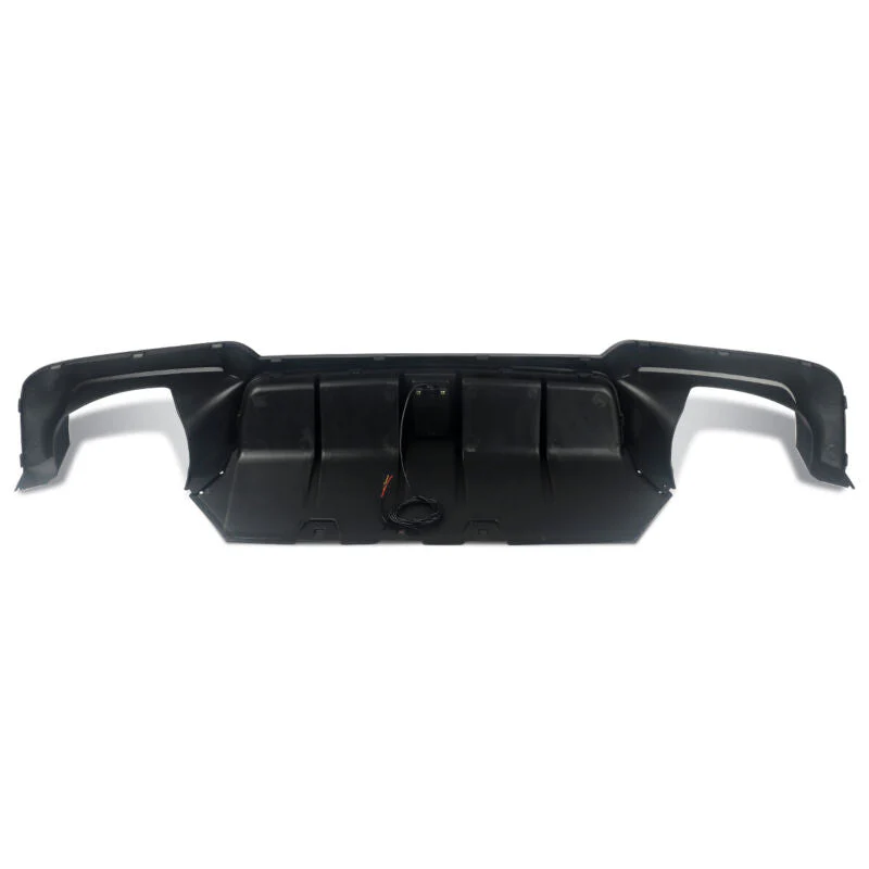 Gloss Black LED Light Rear Diffuser for BMW F10 Sedan 528i 530i M-Sport 2011-2016 - Image 5
