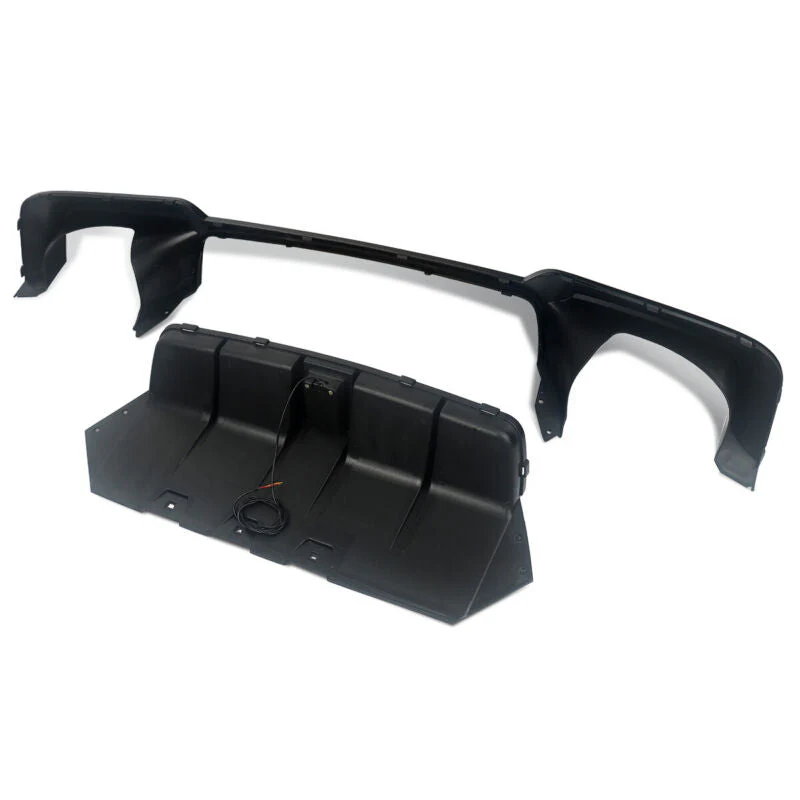 Gloss Black LED Light Rear Diffuser for BMW F10 Sedan 528i 530i M-Sport 2011-2016 - Image 7