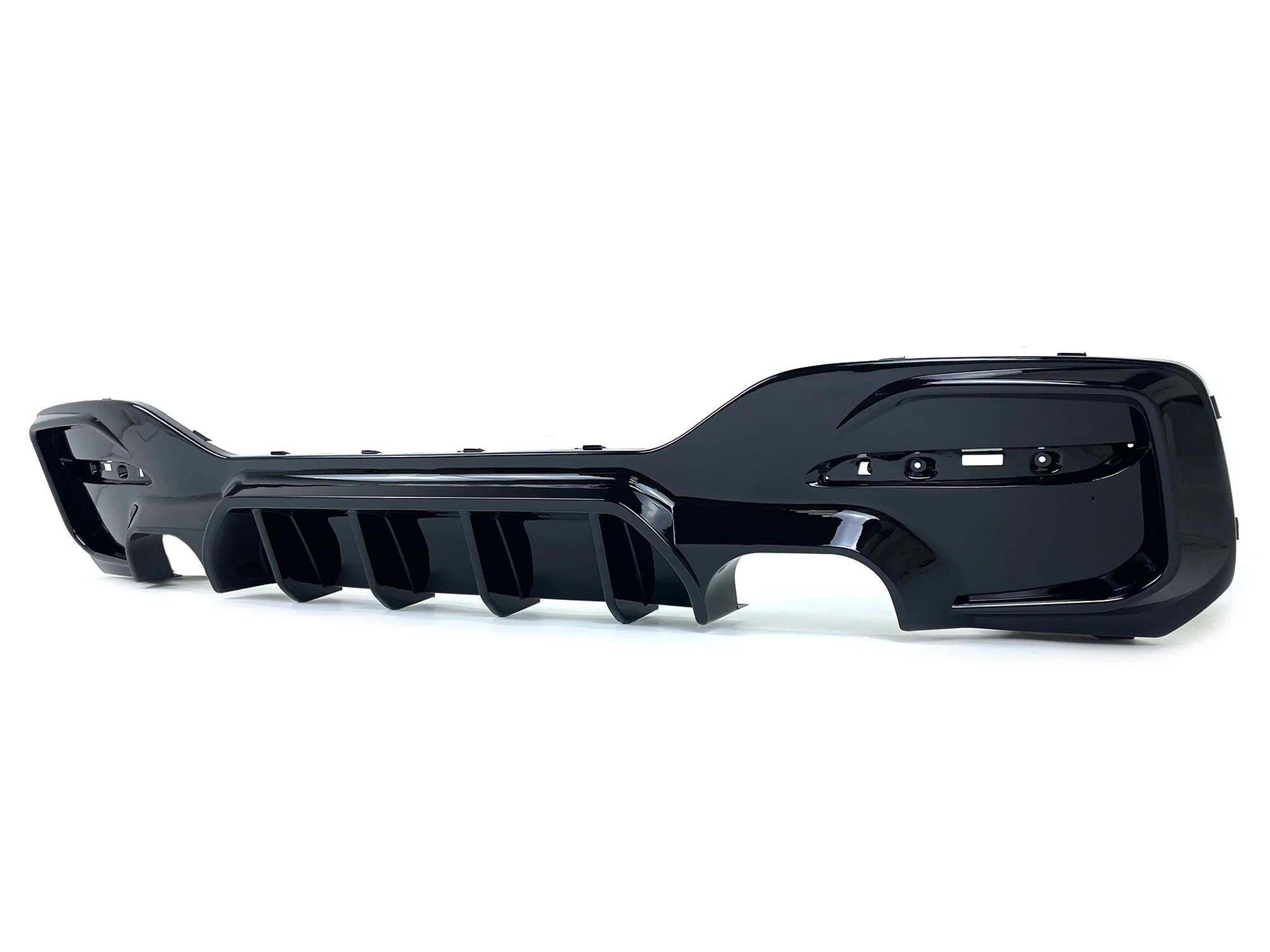 Gloss Black Rear Diffuser for BMW 1 Series F20 LCI 120i 125 M135i & M140i M-Sport 2015-2019 - Image 5