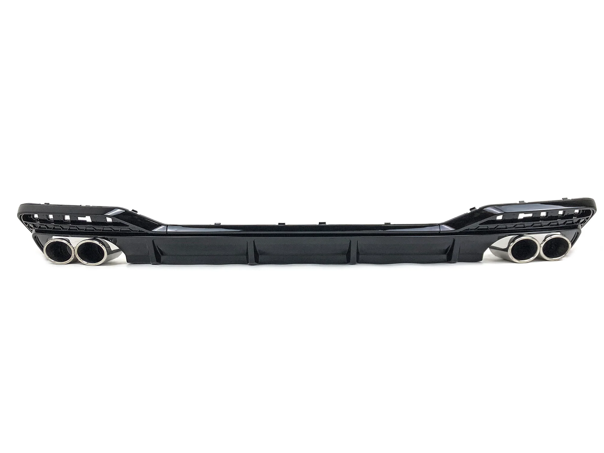 Gloss Black Rear Bumper Diffuser + Exhaust Tips for Audi S5 A5 B9.5 S-line 2020-2025 - Image 5