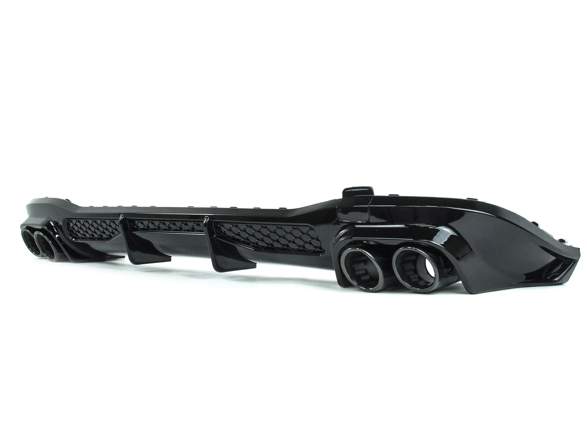 Gloss Black Rear Diffuser w/ Tips for Mercedes W223 S500 S580 AMG 2021–2025 - Image 7