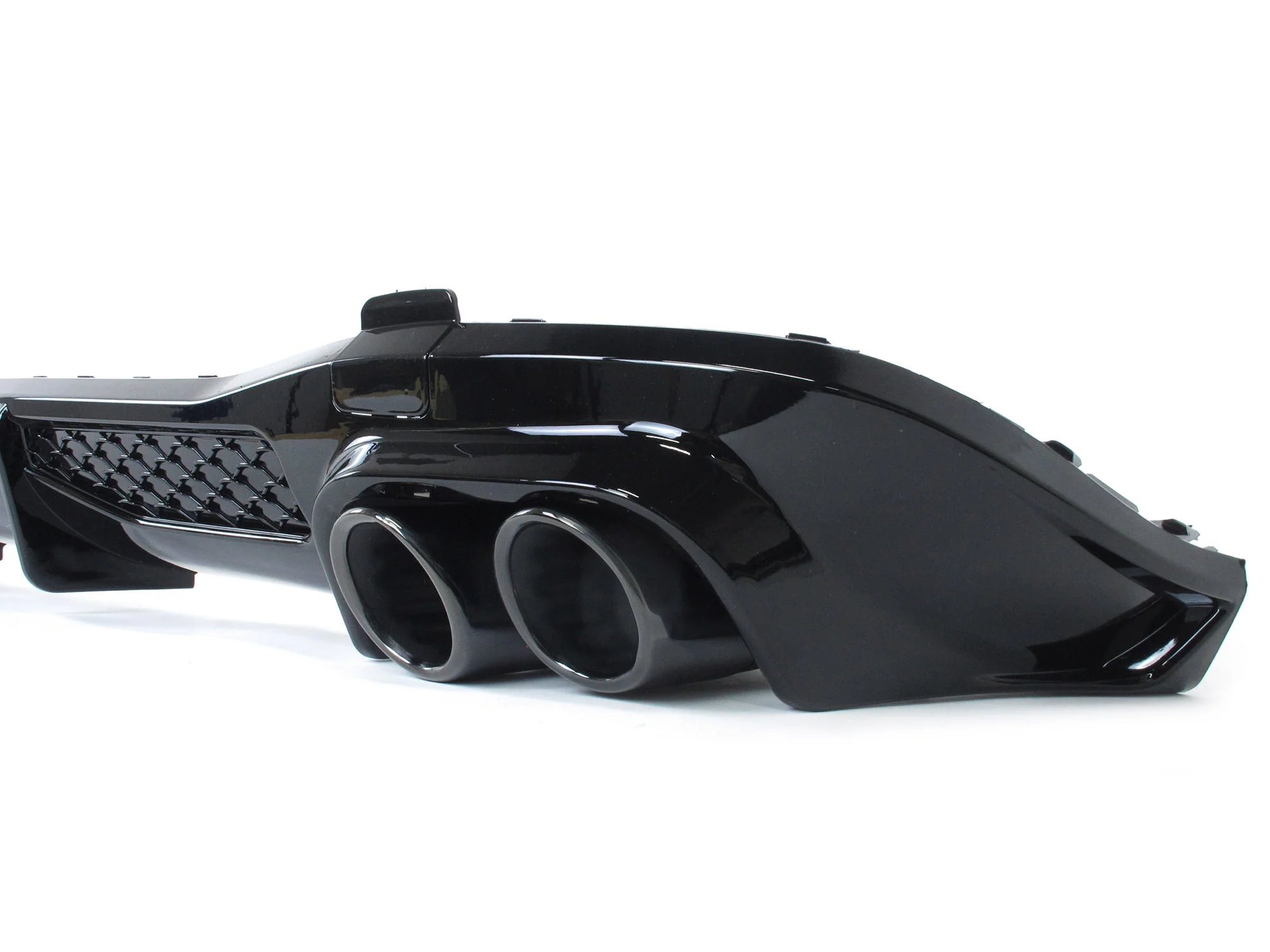 Gloss Black Rear Diffuser w/ Tips for Mercedes W223 S500 S580 AMG 2021–2025 - Image 8