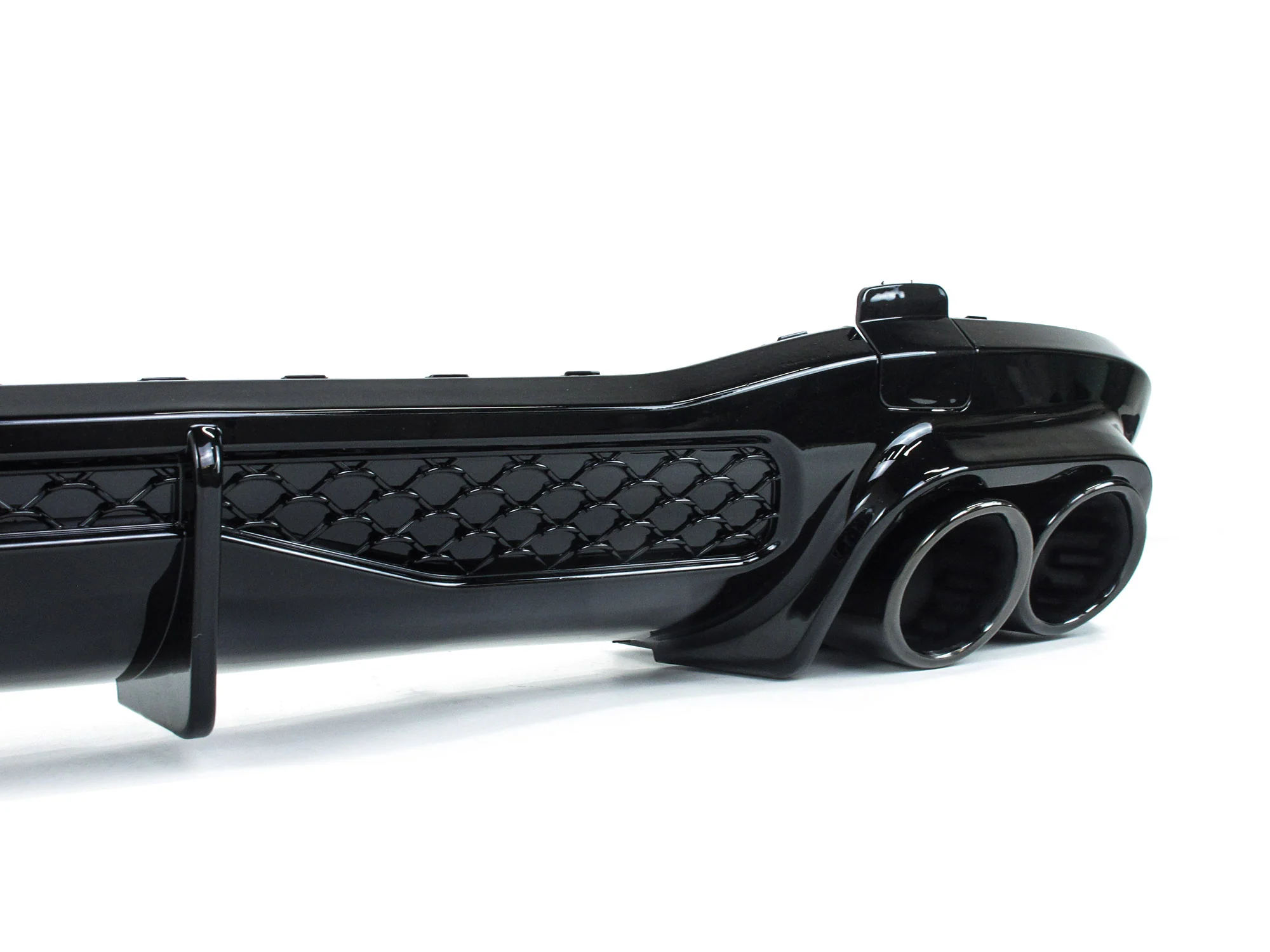 Gloss Black Rear Diffuser w/ Tips for Mercedes W223 S500 S580 AMG 2021–2025 - Image 9