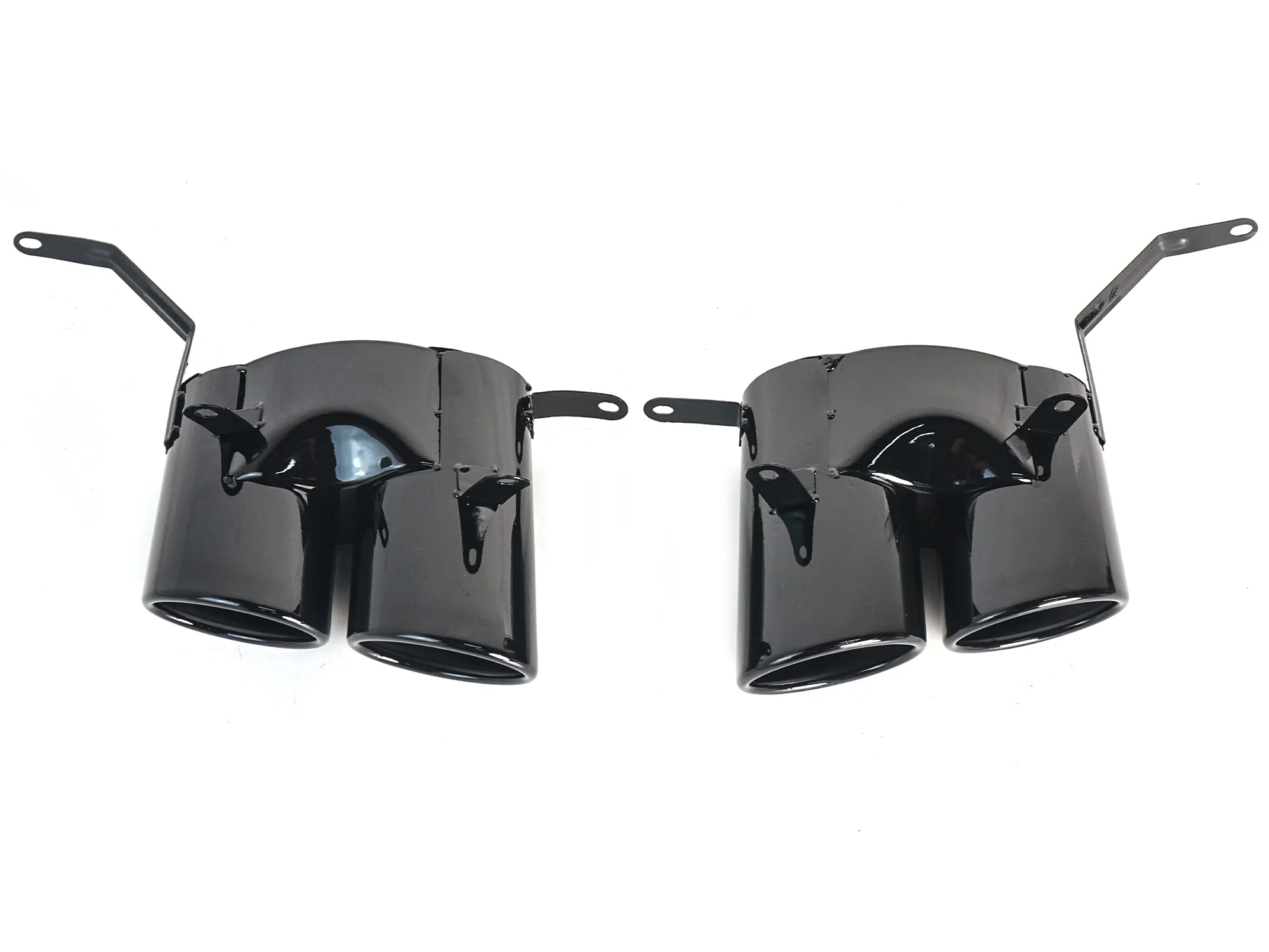 Gloss Black Rear Diffuser w/ Exhaust Tips For 2020-2025 Audi A4 B9.5 Non S-Line - Image 17