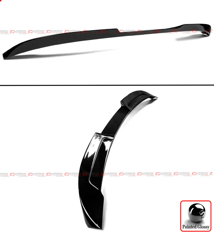 Gloss Black Rear Trunk Spoiler + Roof Spoiler Wing fit for 2023-2026 Honda Accord - Image 3