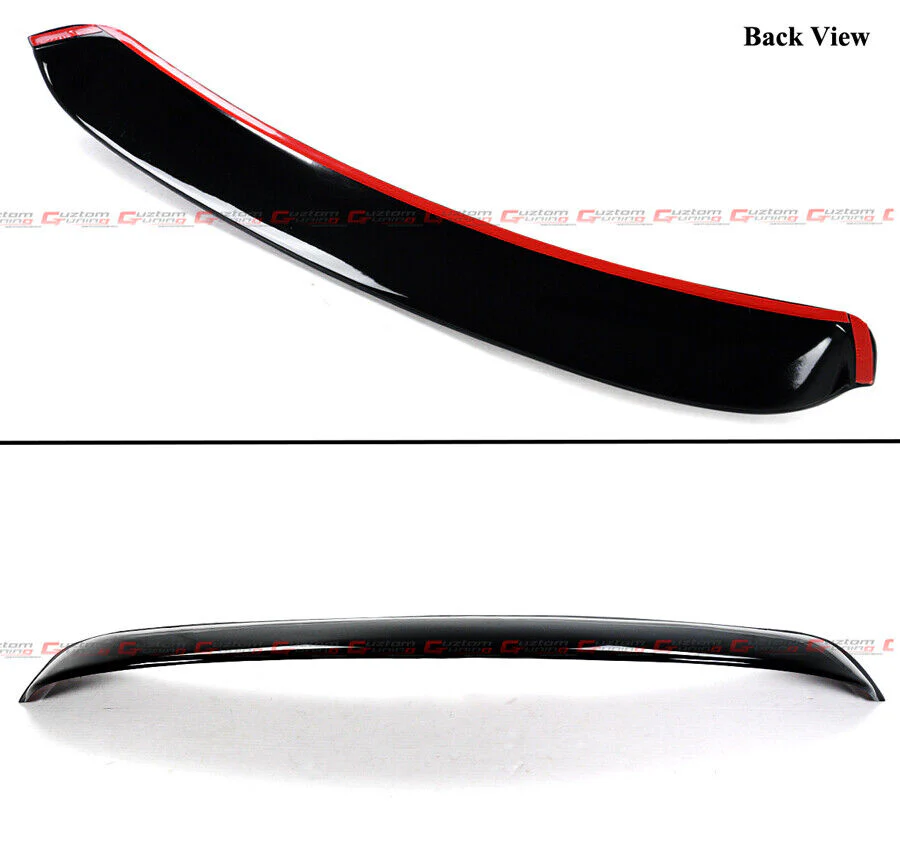 Gloss Black Rear Window Roof Spoiler Deflector Wing For 2008-2014 Subaru Impreza WRX STI Sedan - Image 2