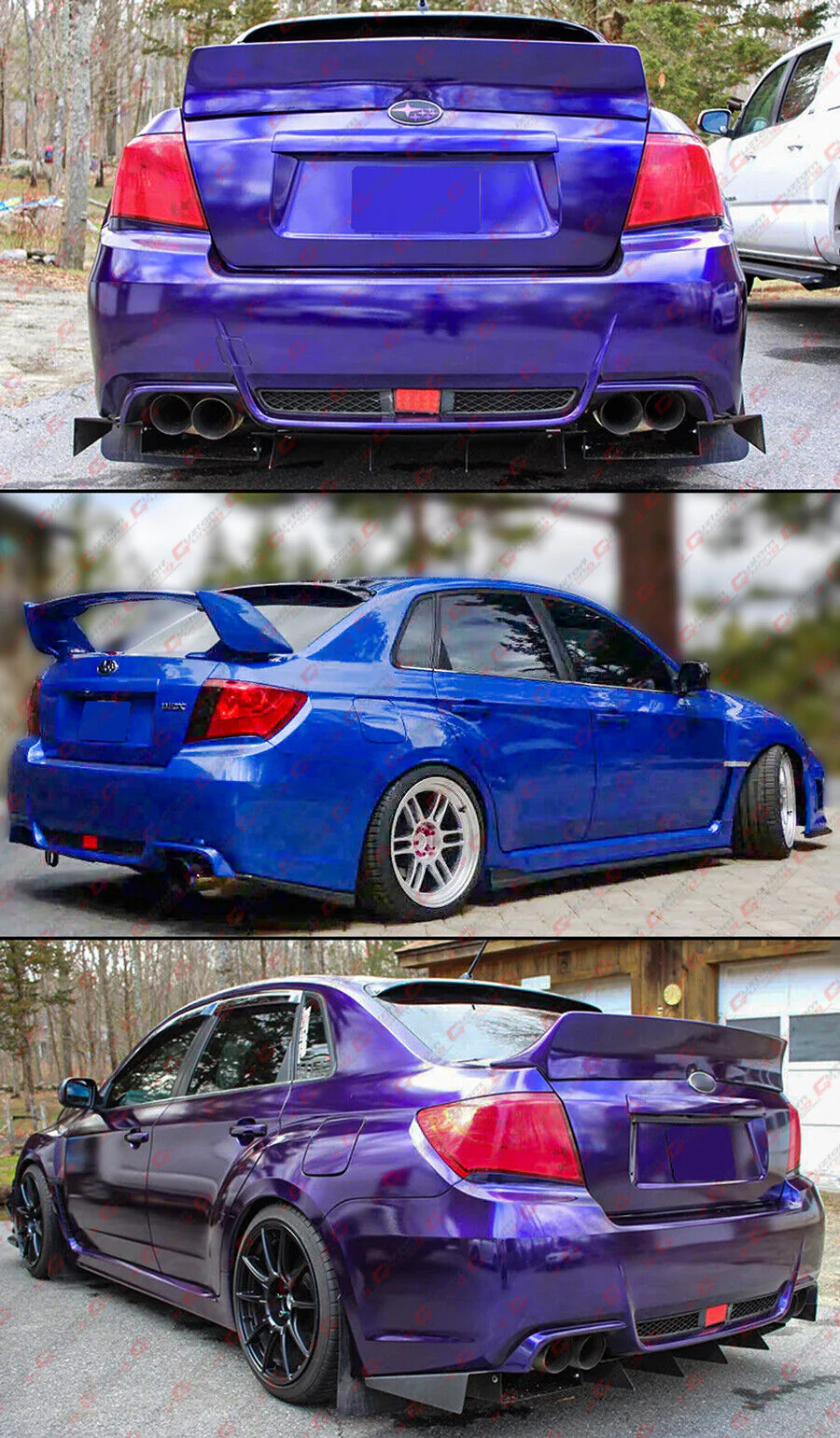 Gloss Black Rear Window Roof Spoiler Deflector Wing For 2008-2014 Subaru Impreza WRX STI Sedan - Image 4