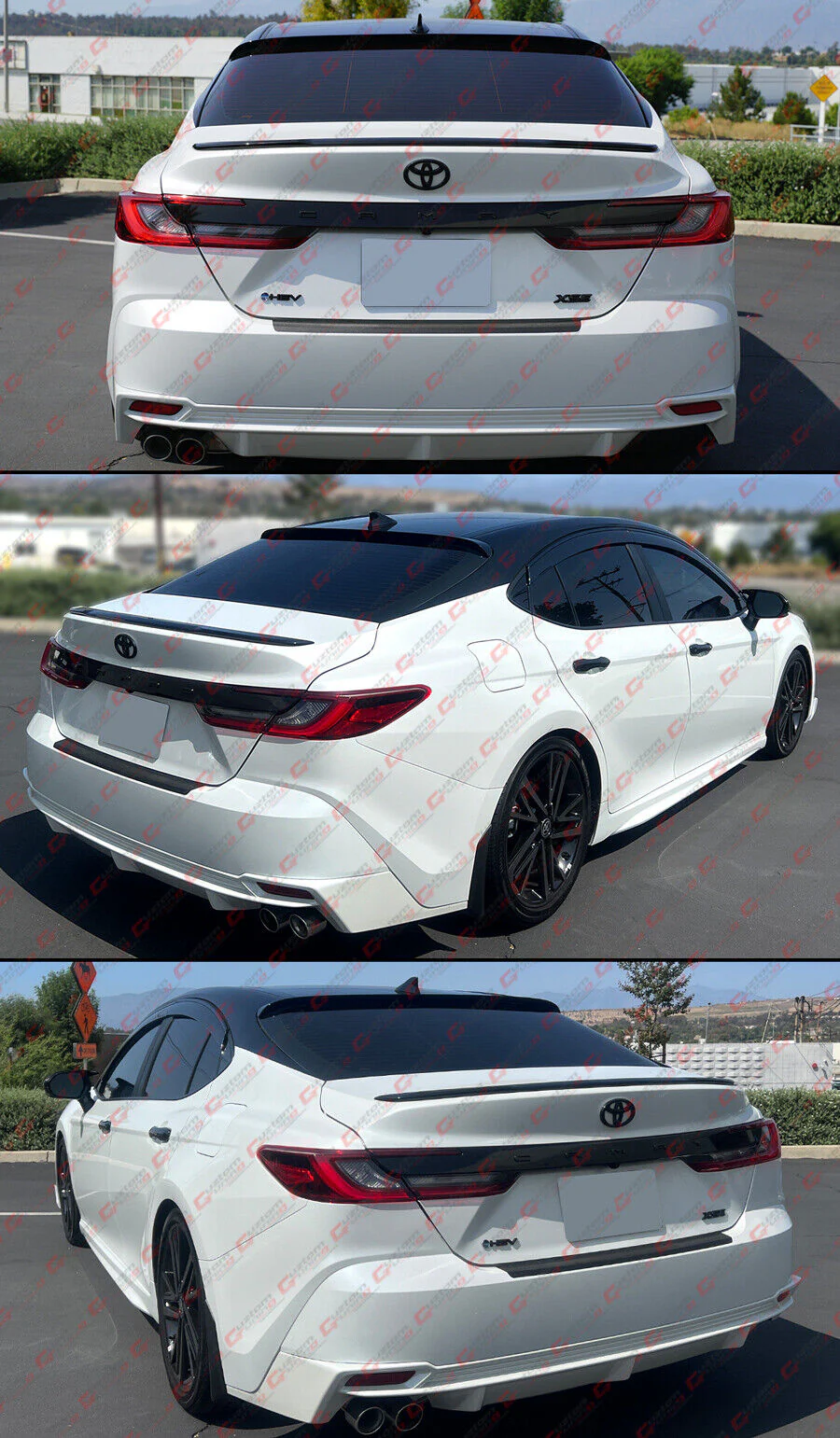 Gloss Black Rear Window Roof Spoiler Wing fit for 2025+ Toyora Camry 9th LE XLE SE XSE - Image 4