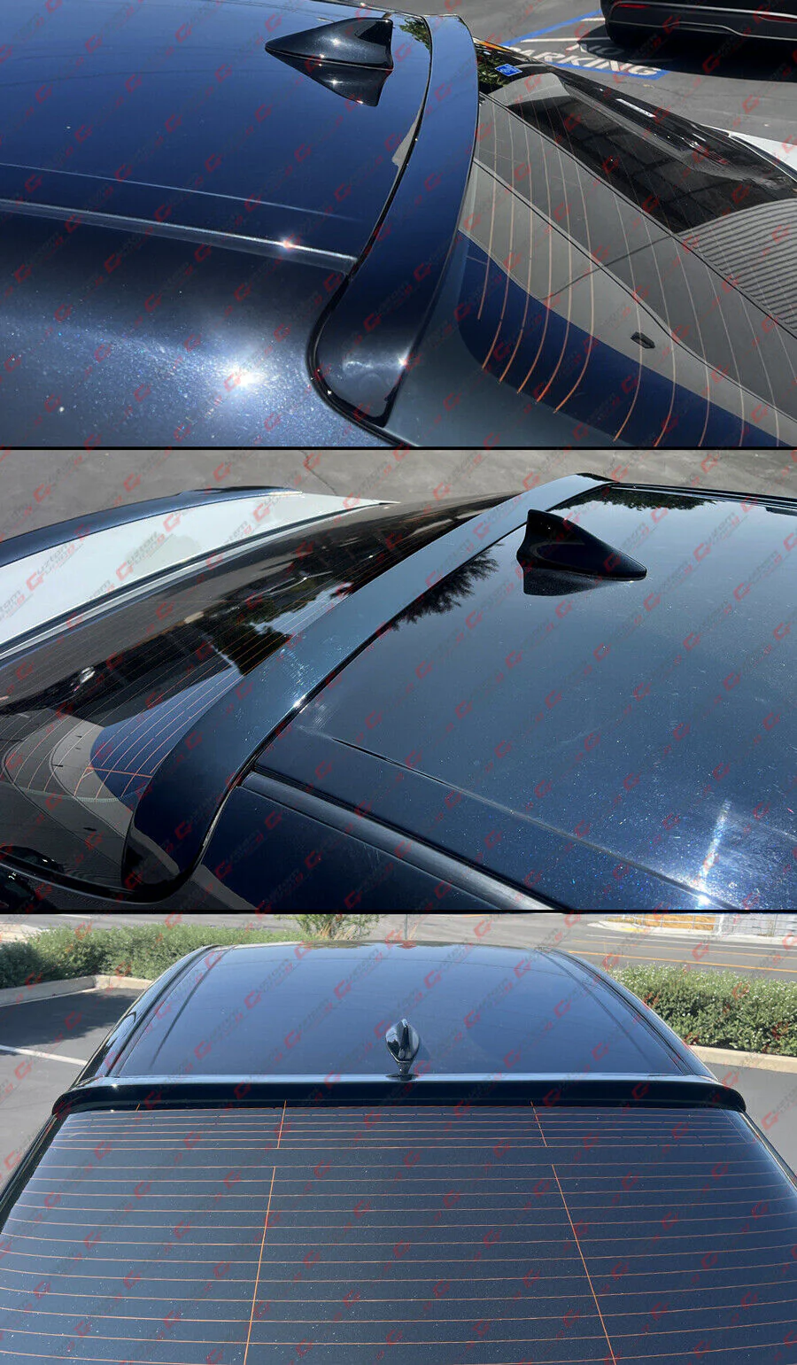 Gloss Black Rear Window Roof Spoiler Wing fit for 2025+ Toyora Camry 9th LE XLE SE XSE - Image 5