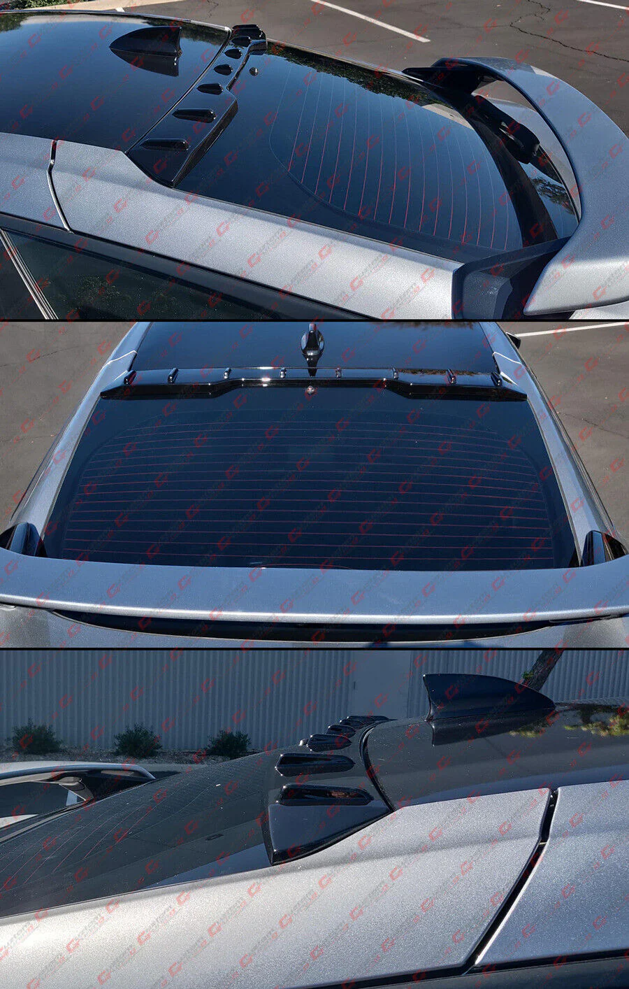Gloss Black Rear Window Roof Spoiler Wing For 2022-2026 Honda Civic Hatchback - Image 5