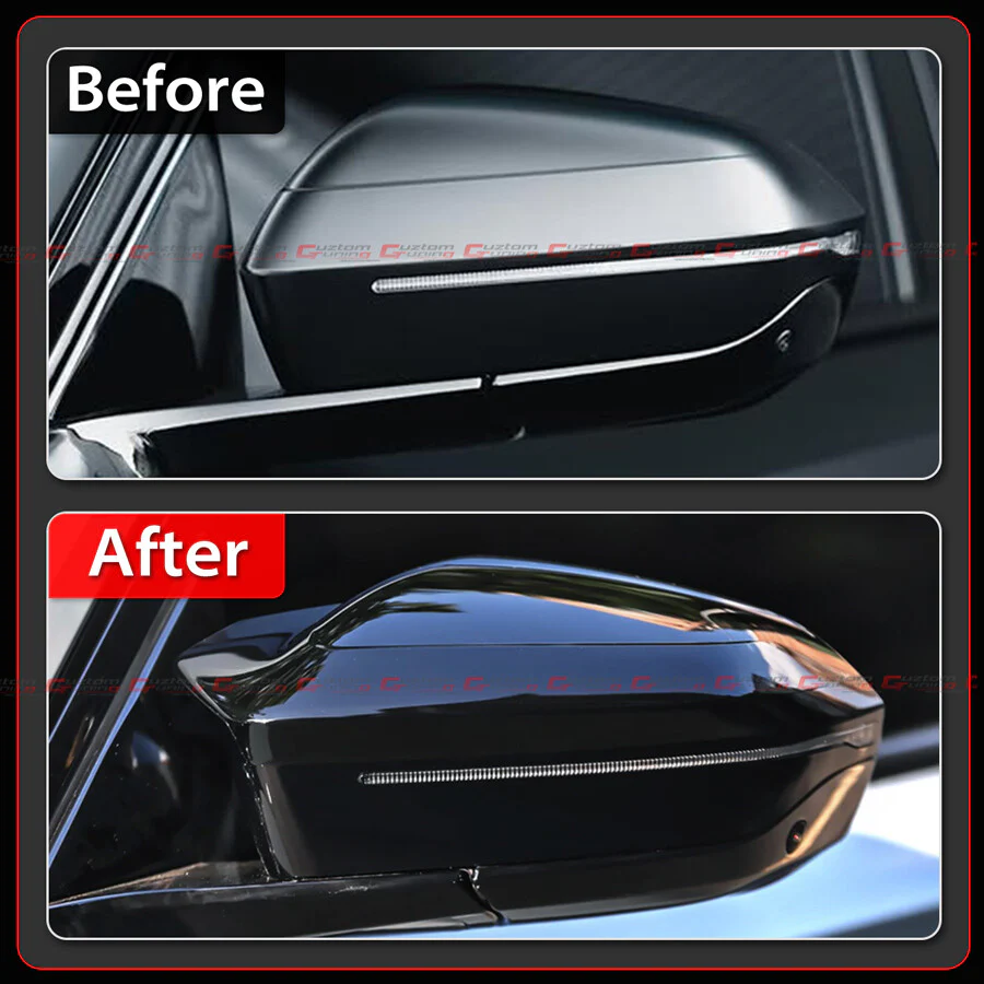 Gloss Black Side Mirror Covers Cap Replacement For 2023-2026 BMW G60 G70 G90 i5 i7 M5 - Image 5