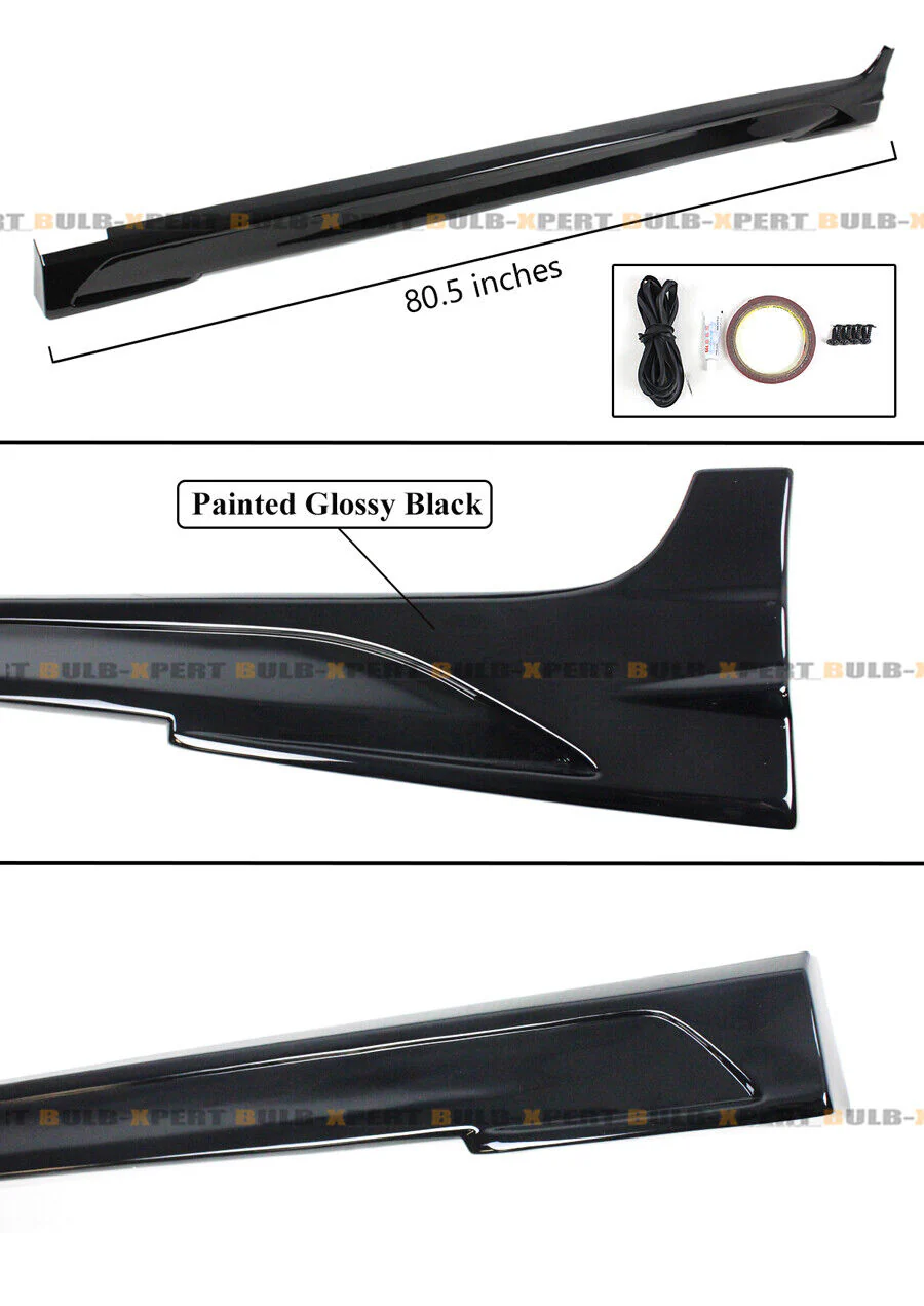 Gloss Black Side Skirt Extension for 2025+ Toyora Camry LE SE XSE XLE - Image 2