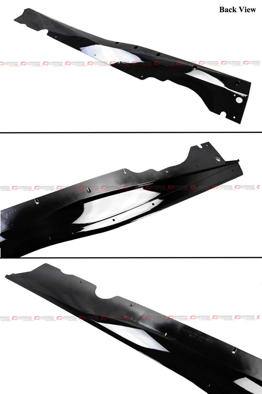 Gloss Black Winglet Side Skirt Extension For 2020-2024 Corvette C8 Z51 - Image 3