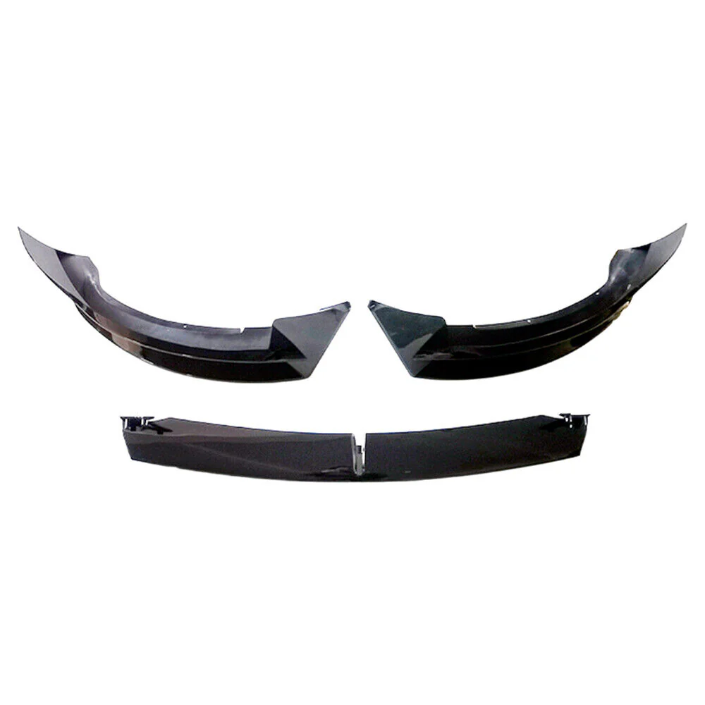 Glossy Black ABS Front Bumper Lip Spoiler Splitter For Tesla Model Y 2020-2024 - Image 4