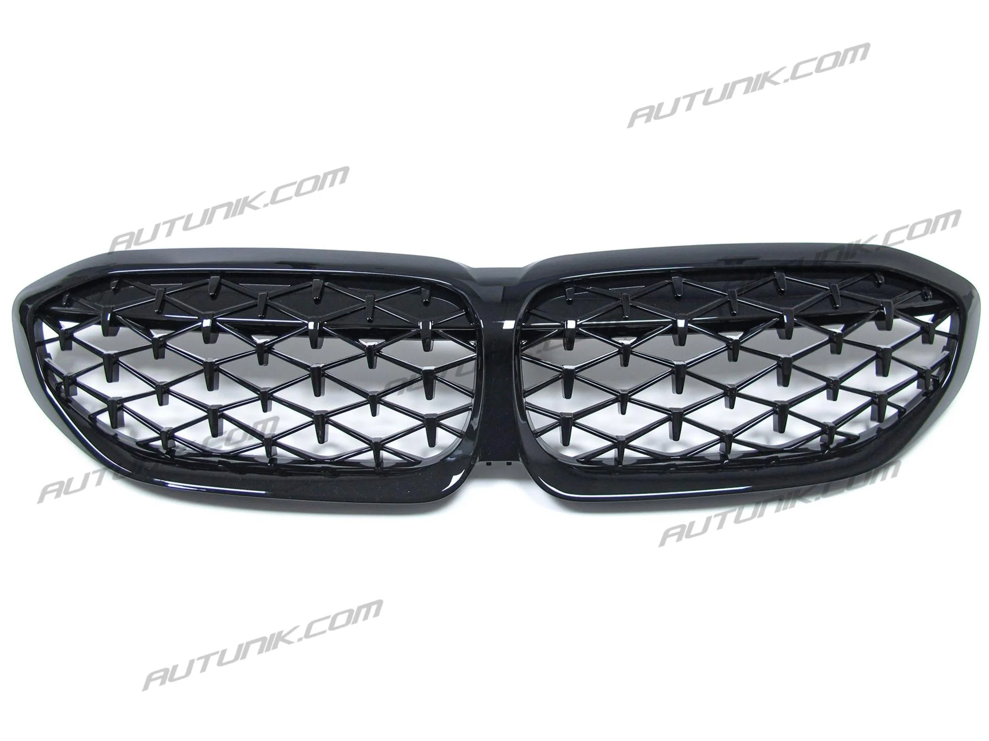 Glossy Black Front Kidney Diamond Grill Grille for BMW G20 320i 330i M340i 2019-2022 - Image 5