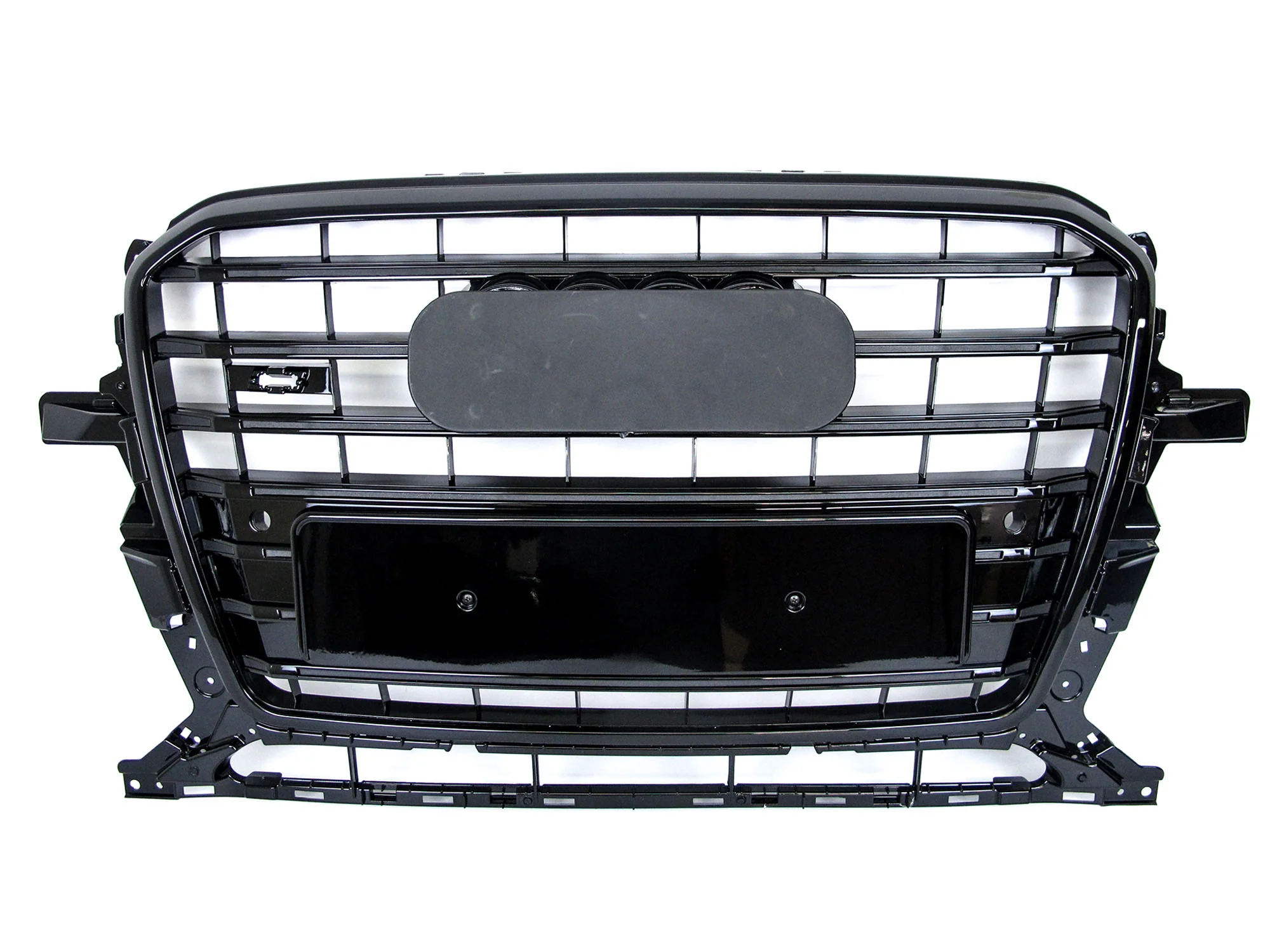 Glossy Black Front Bumper Grille Grill For Audi Q5 2013-2017 Base / S-line - Image 6