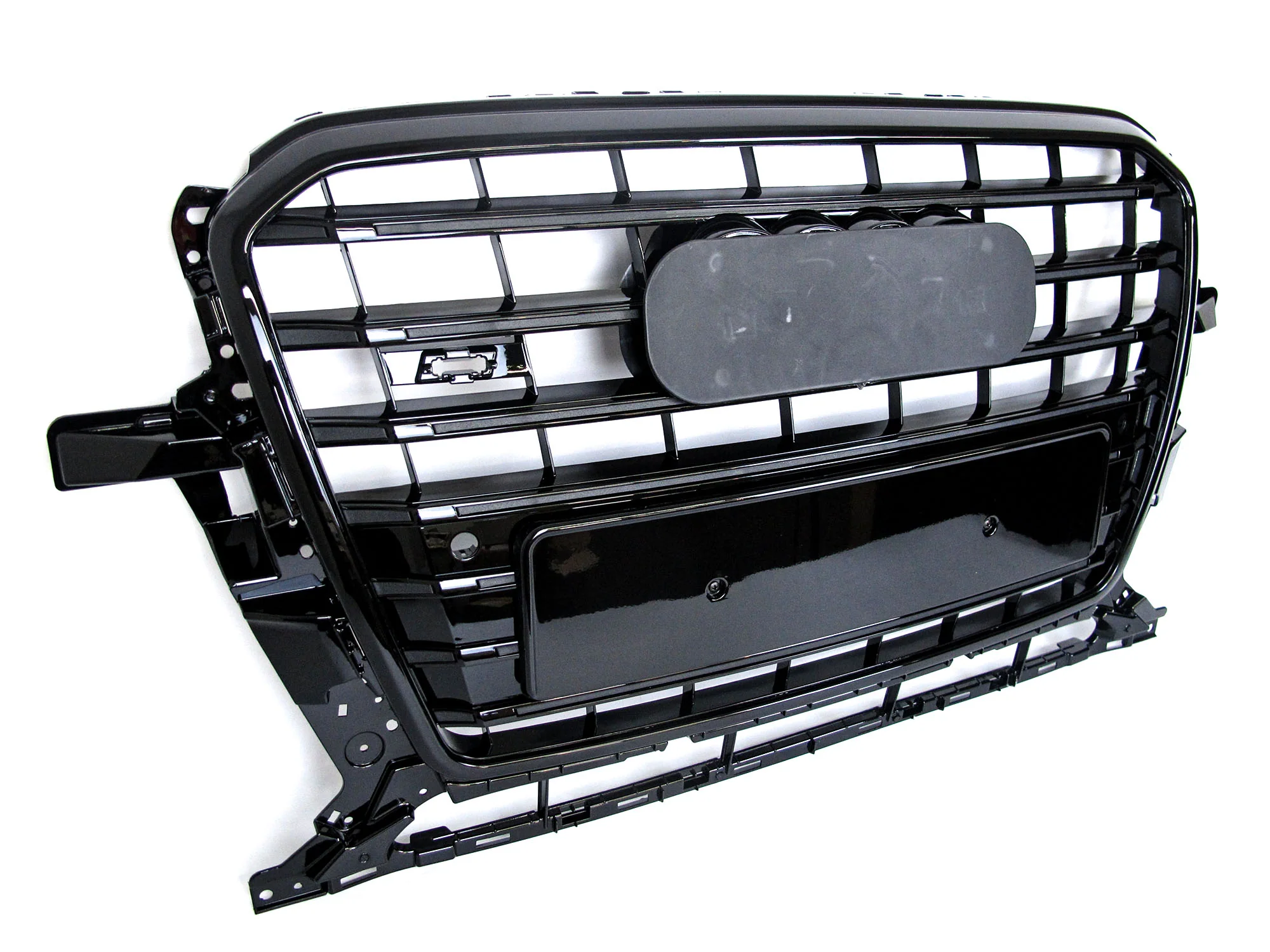 Glossy Black Front Bumper Grille Grill For Audi Q5 2013-2017 Base / S-line - Image 7