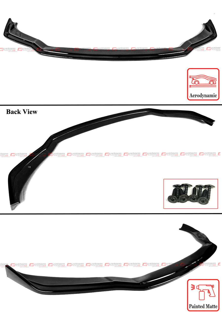 Glossy Black Front Bumper Lip Splitter For 2021-2024 Lexus IS300 IS350 - Image 2
