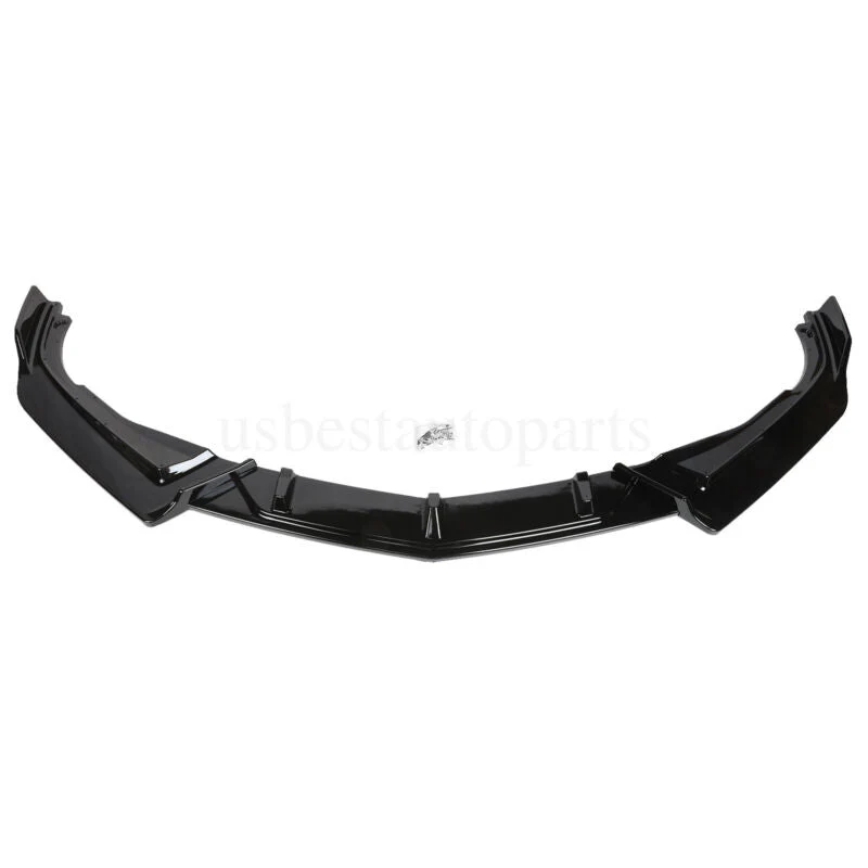 Glossy Black Front Bumper Lip For Honda Accord Sedan 2018-2020 - Image 3