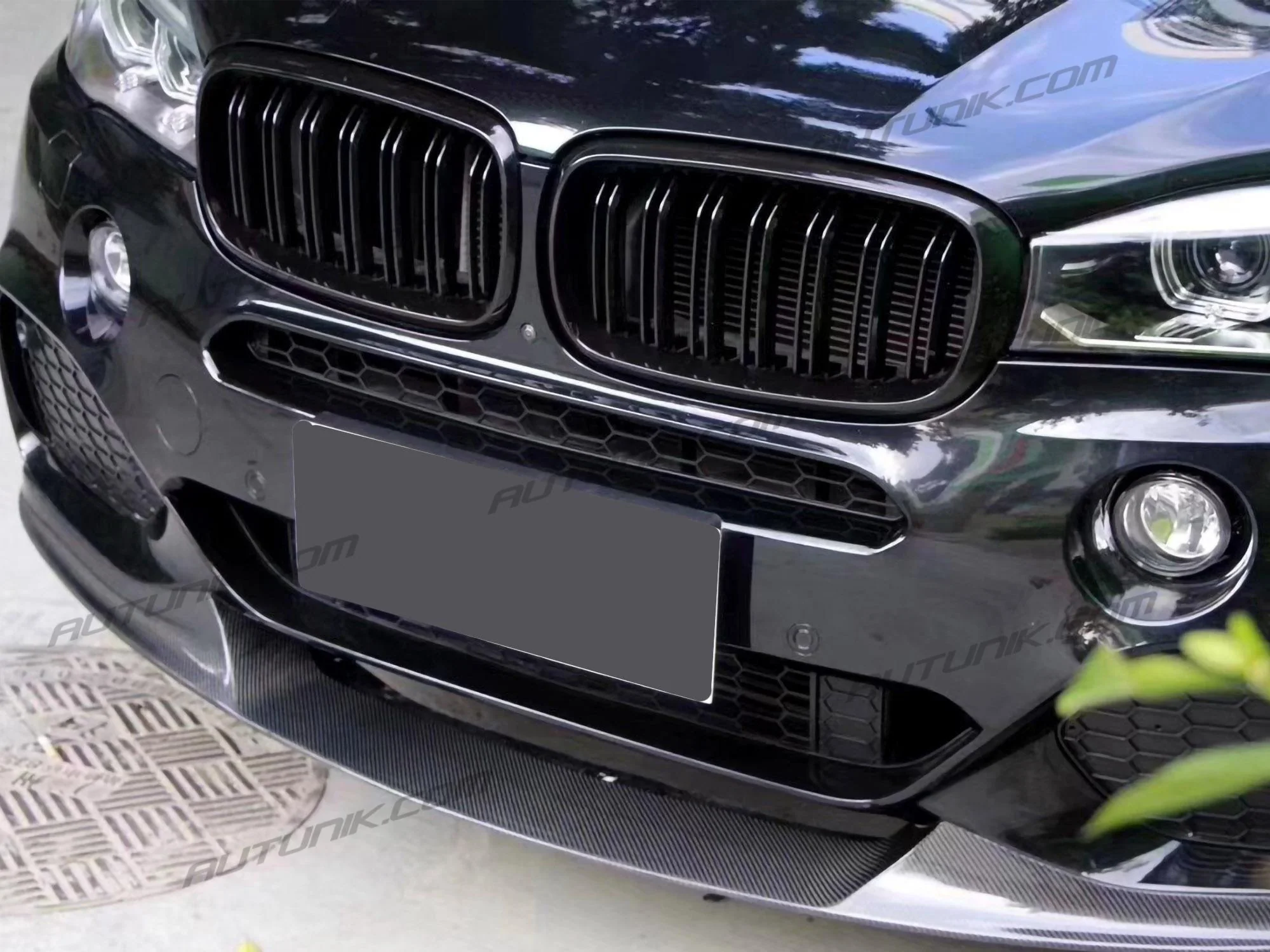 Black Dual Slats Front Kidney Grille for BMW E70 X5 E71 X6 2007-2013 - Image 5