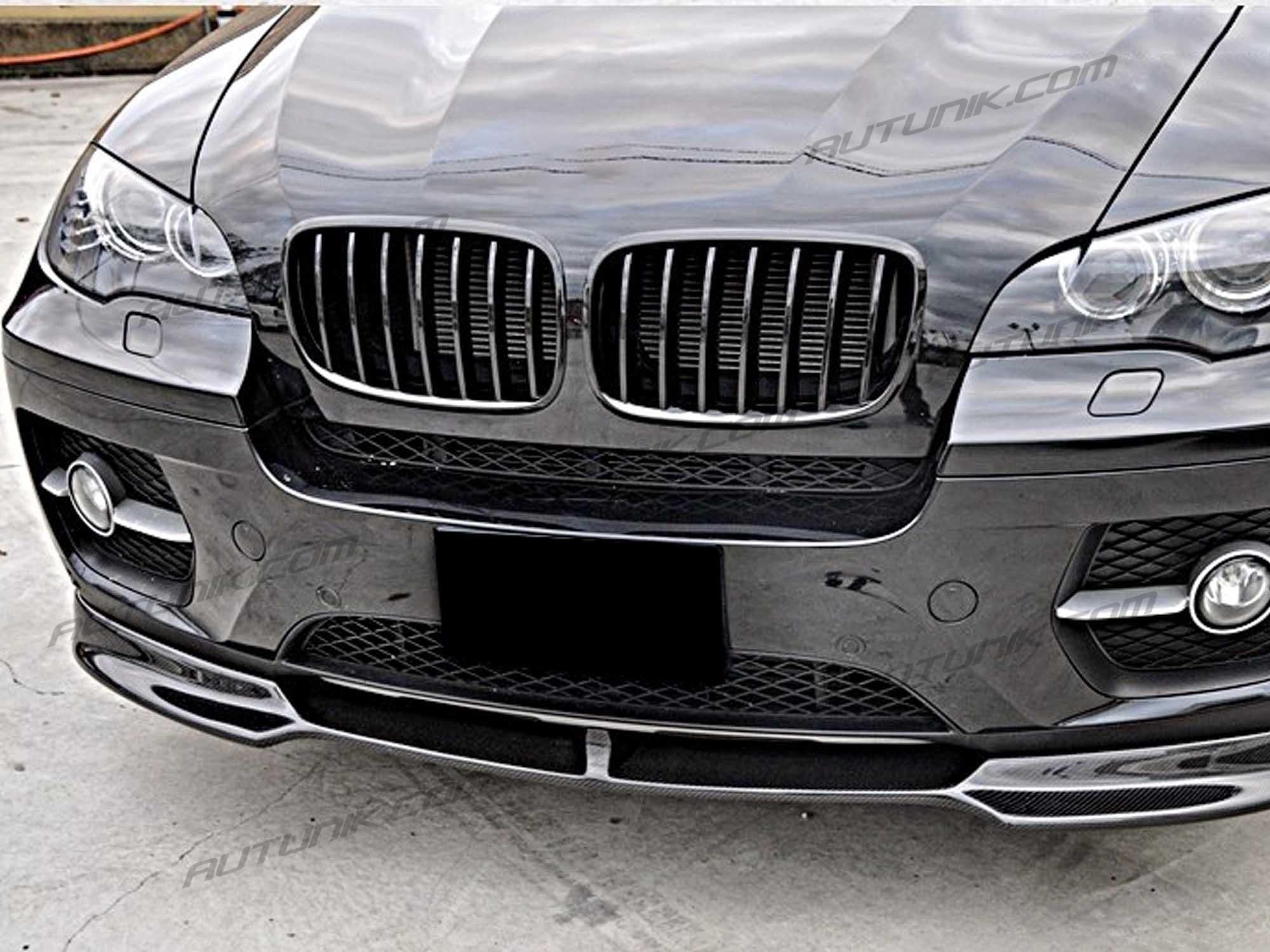 Pair Front Kidney Grille For 2007-2013 BMW X5 X6 E70 E71 Mesh Grill Glossy Black - Image 5