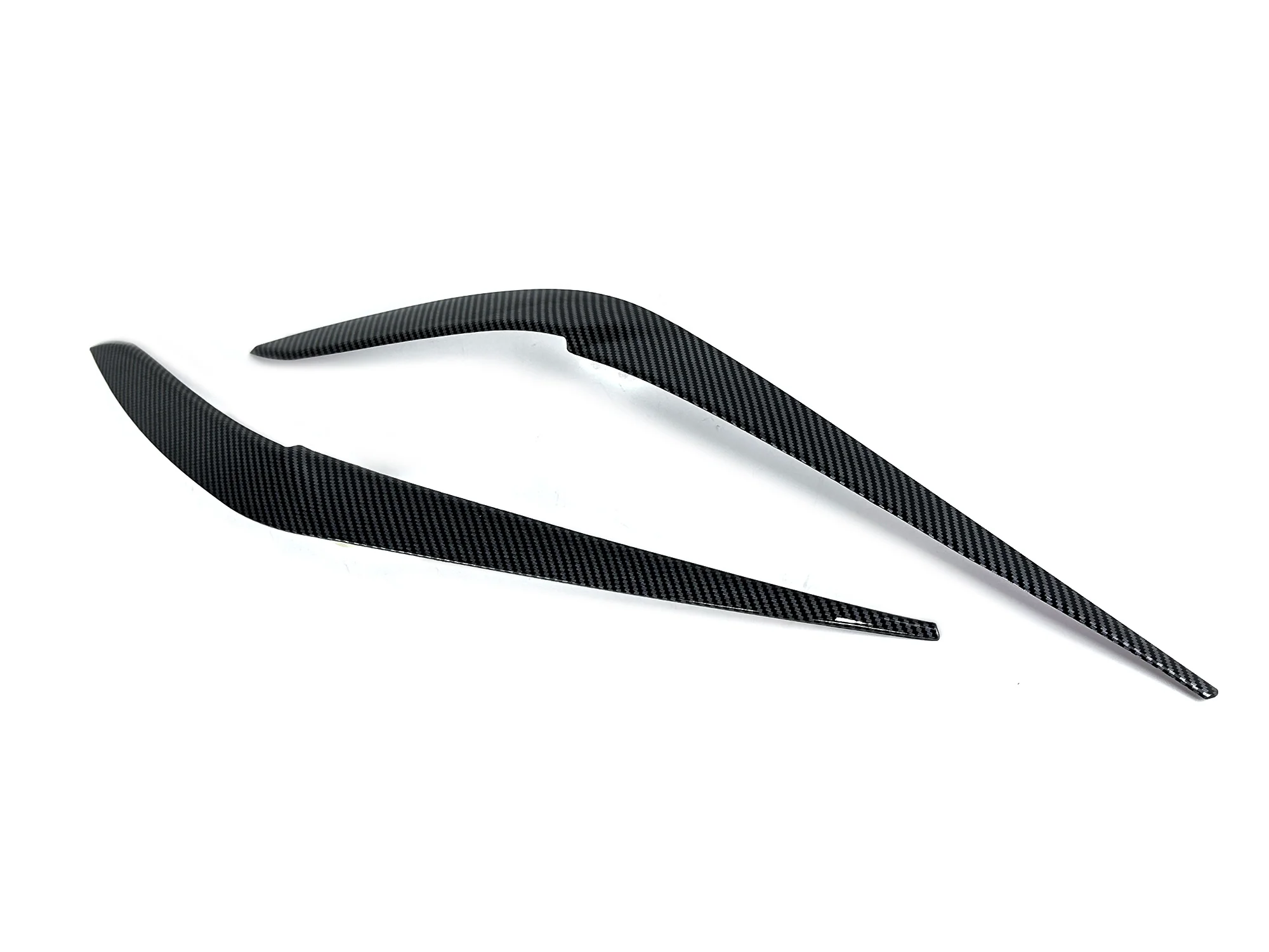 Headlight Eyelid Eyebrow Trim For BMW X5 G05 X6 G06 2019-2023 Carbon Look / Glossy Black - Image 11