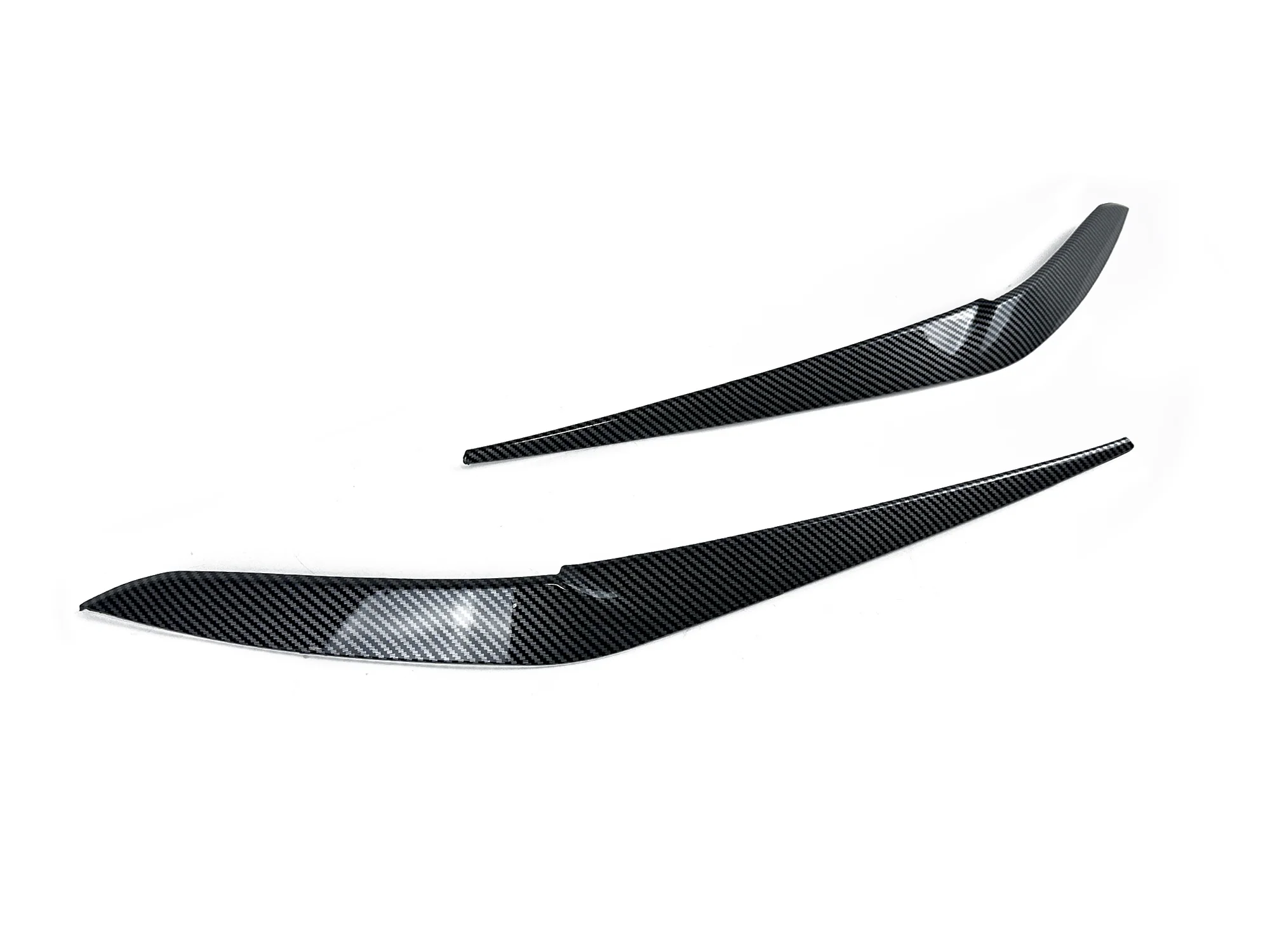 Headlight Eyelid Eyebrow Trim For BMW X5 G05 X6 G06 2019-2023 Carbon Look / Glossy Black - Image 12