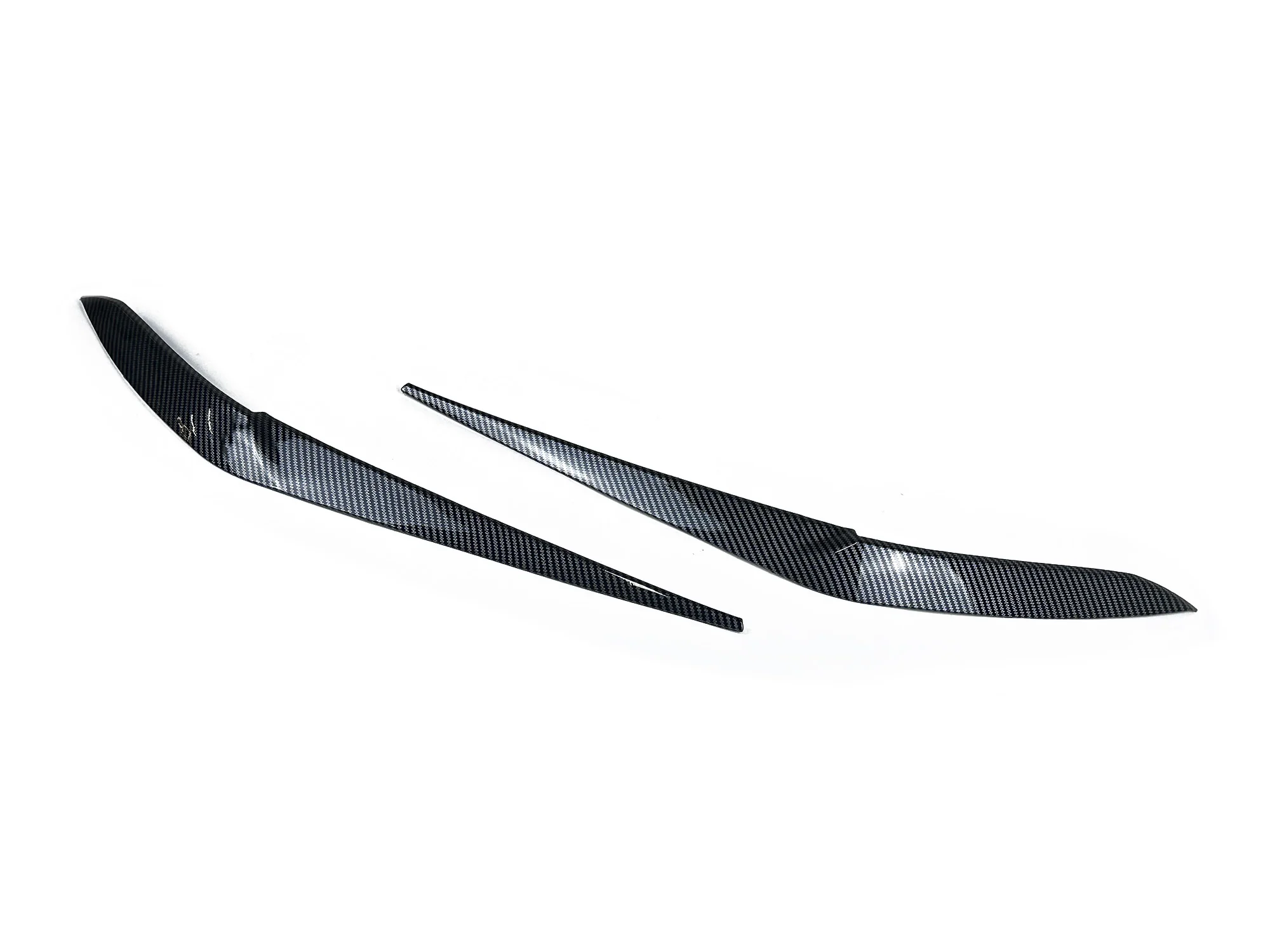 Headlight Eyelid Eyebrow Trim For BMW X5 G05 X6 G06 2019-2023 Carbon Look / Glossy Black - Image 13