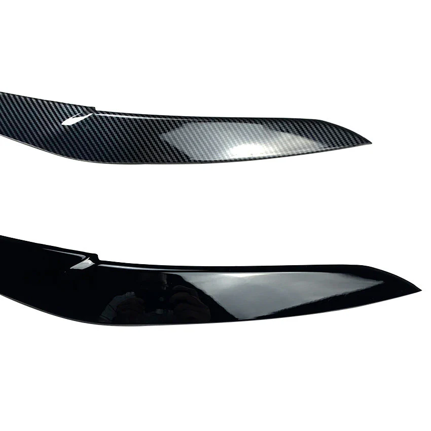 Headlight Eyelid Eyebrow Trim For BMW X5 G05 X6 G06 2019-2023 Carbon Look / Glossy Black - Image 8