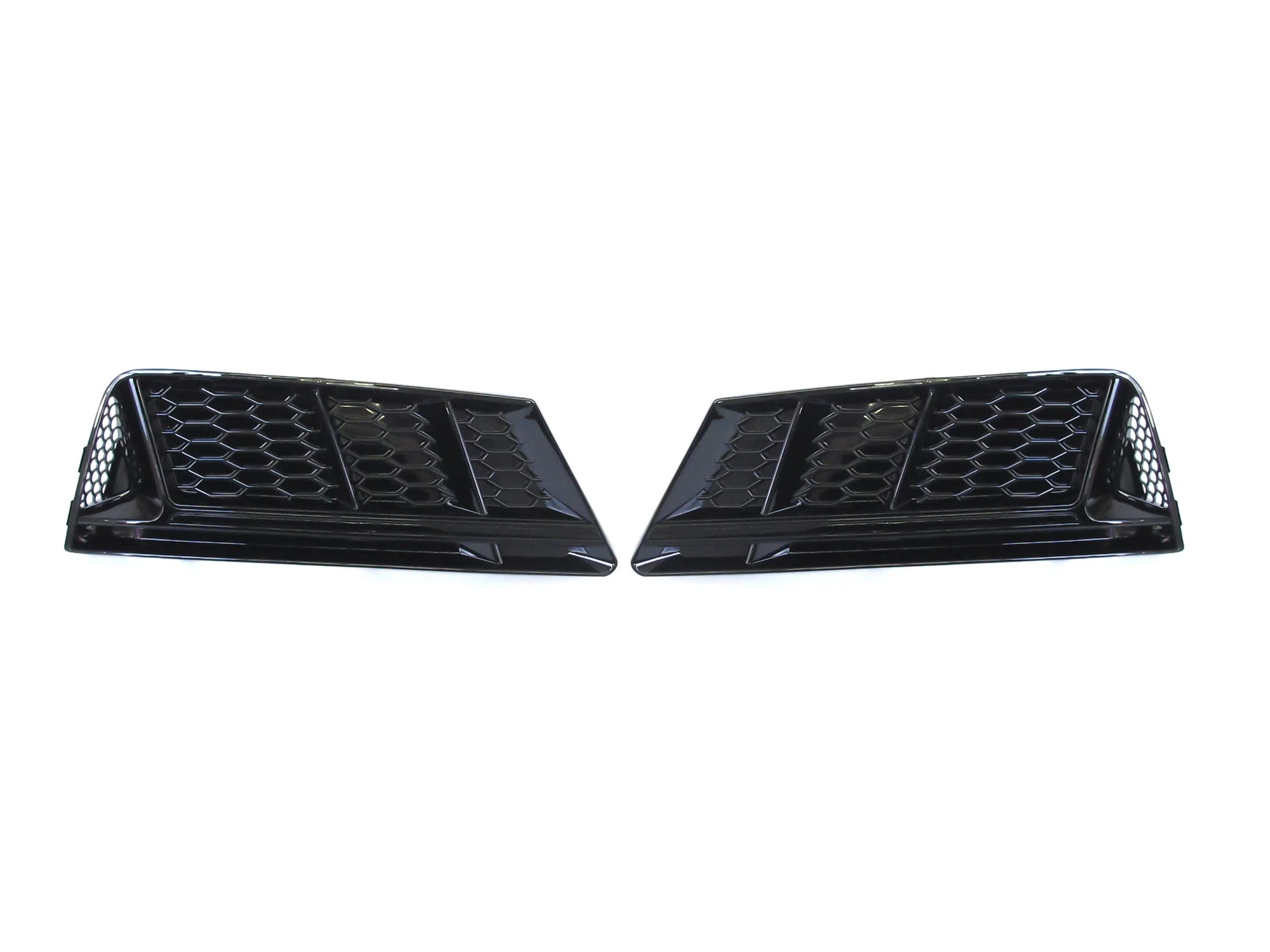 Pair Front Fog Light Grill Cover for Audi A4 B9 Non-Sline 2017-2019 - Image 5