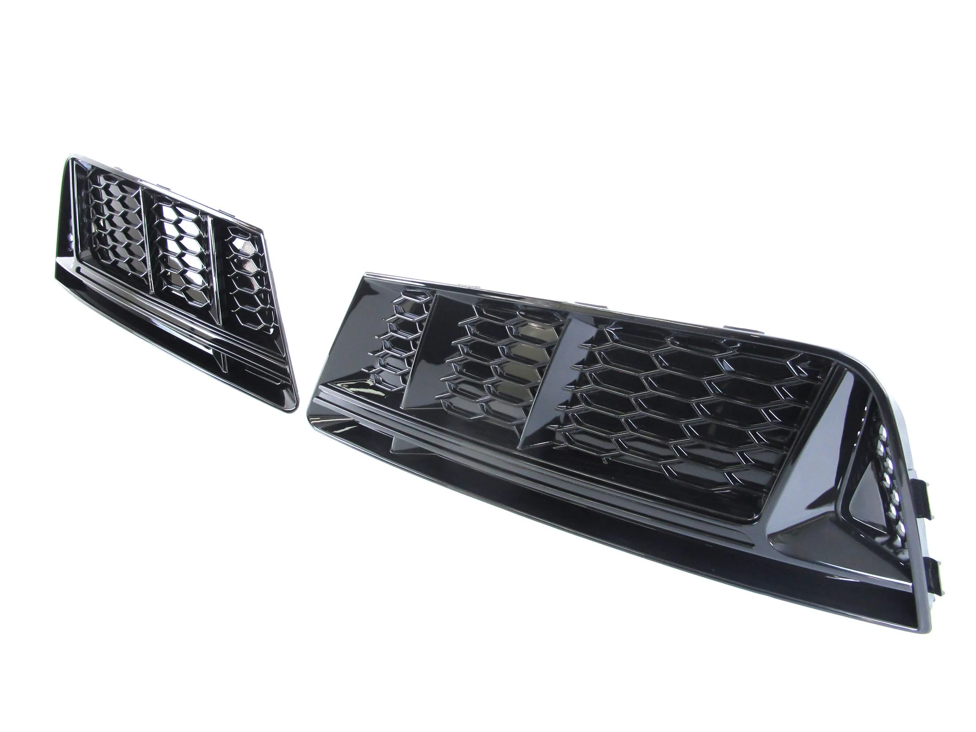 Pair Front Fog Light Grill Cover for Audi A4 B9 Non-Sline 2017-2019 - Image 6