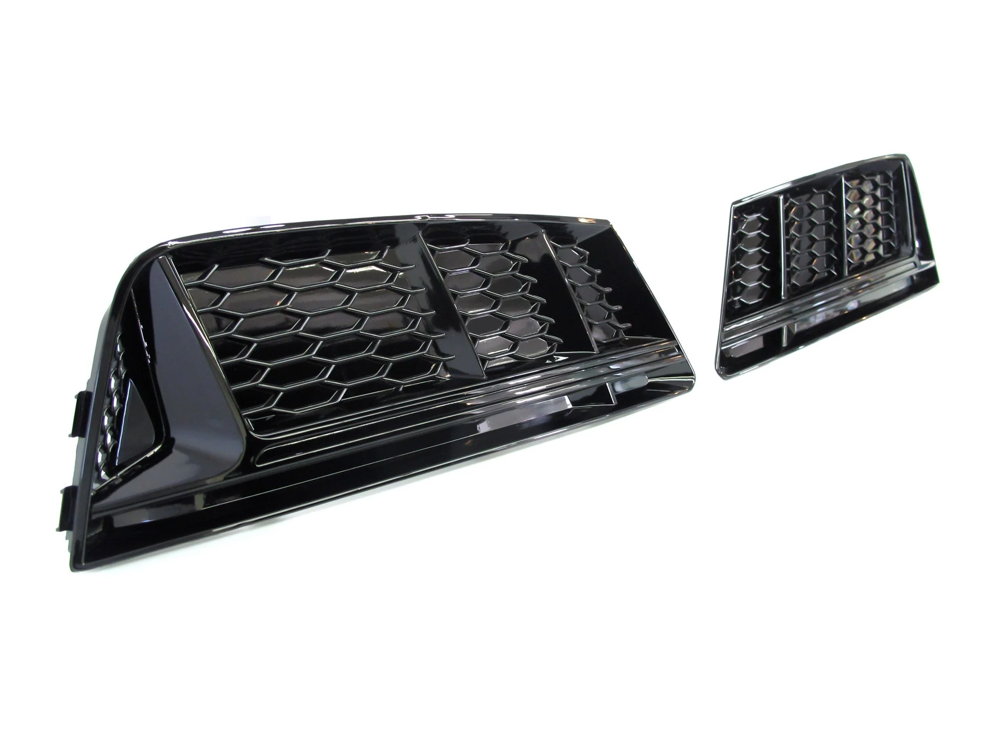 Pair Front Fog Light Grill Cover for Audi A4 B9 Non-Sline 2017-2019 - Image 7