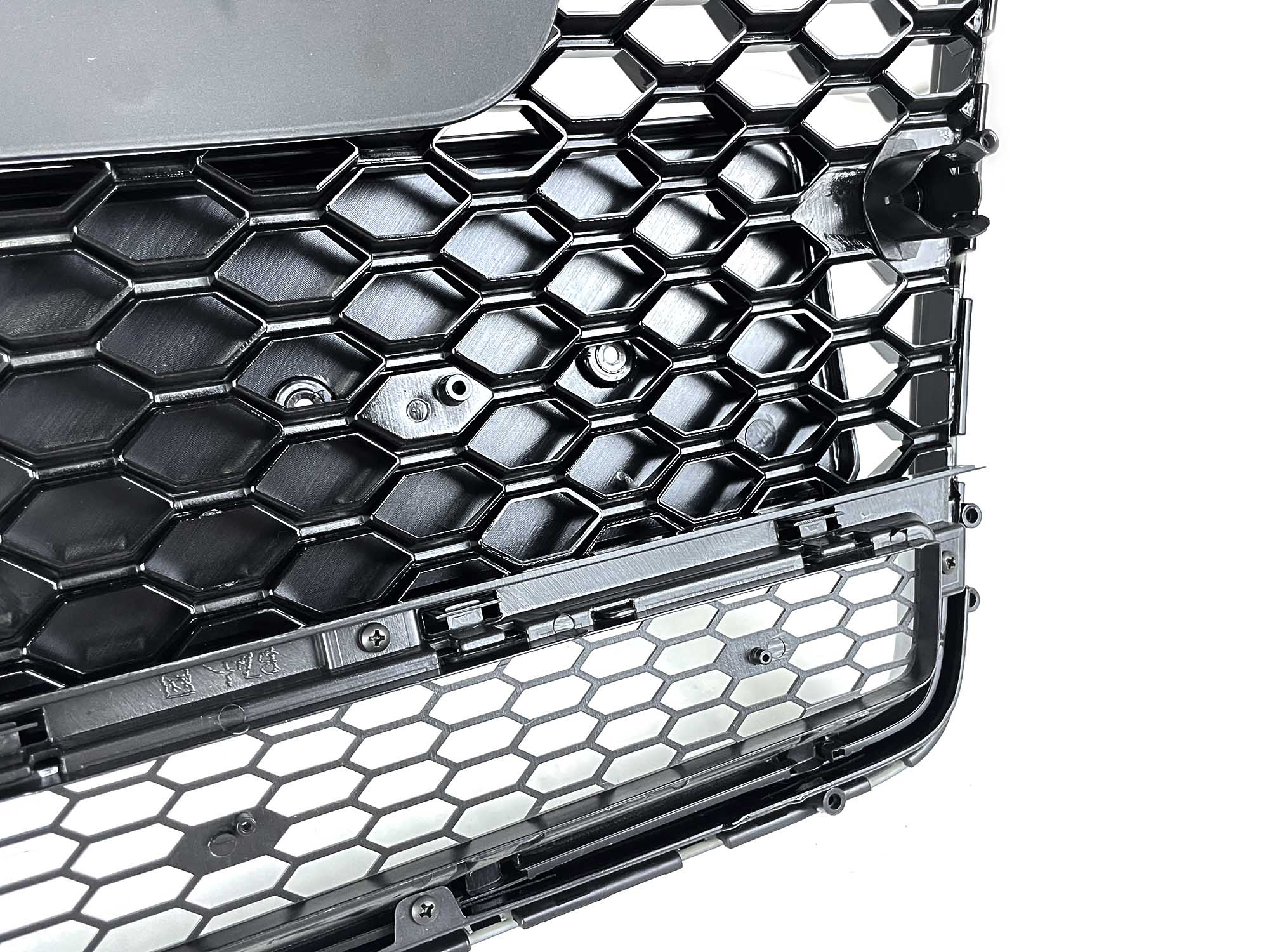 Gloss Black Honeycomb Front Grille For Audi A4 B7 Non-S-Line 2005–2008 - Image 10