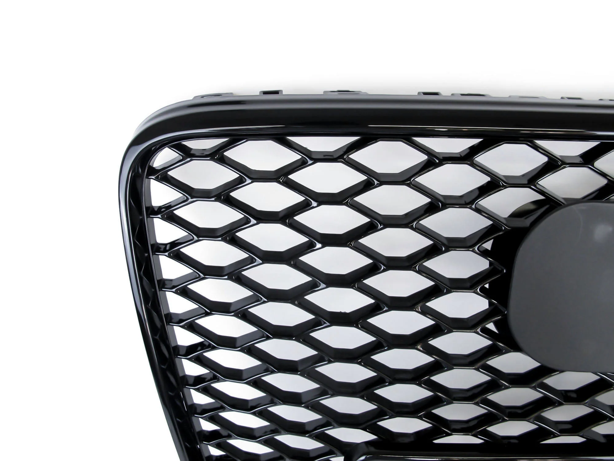 For Audi Q7 2005-2015 Front Bumper Radiator Vent Mesh Grille Grill Gloss Black - Image 7