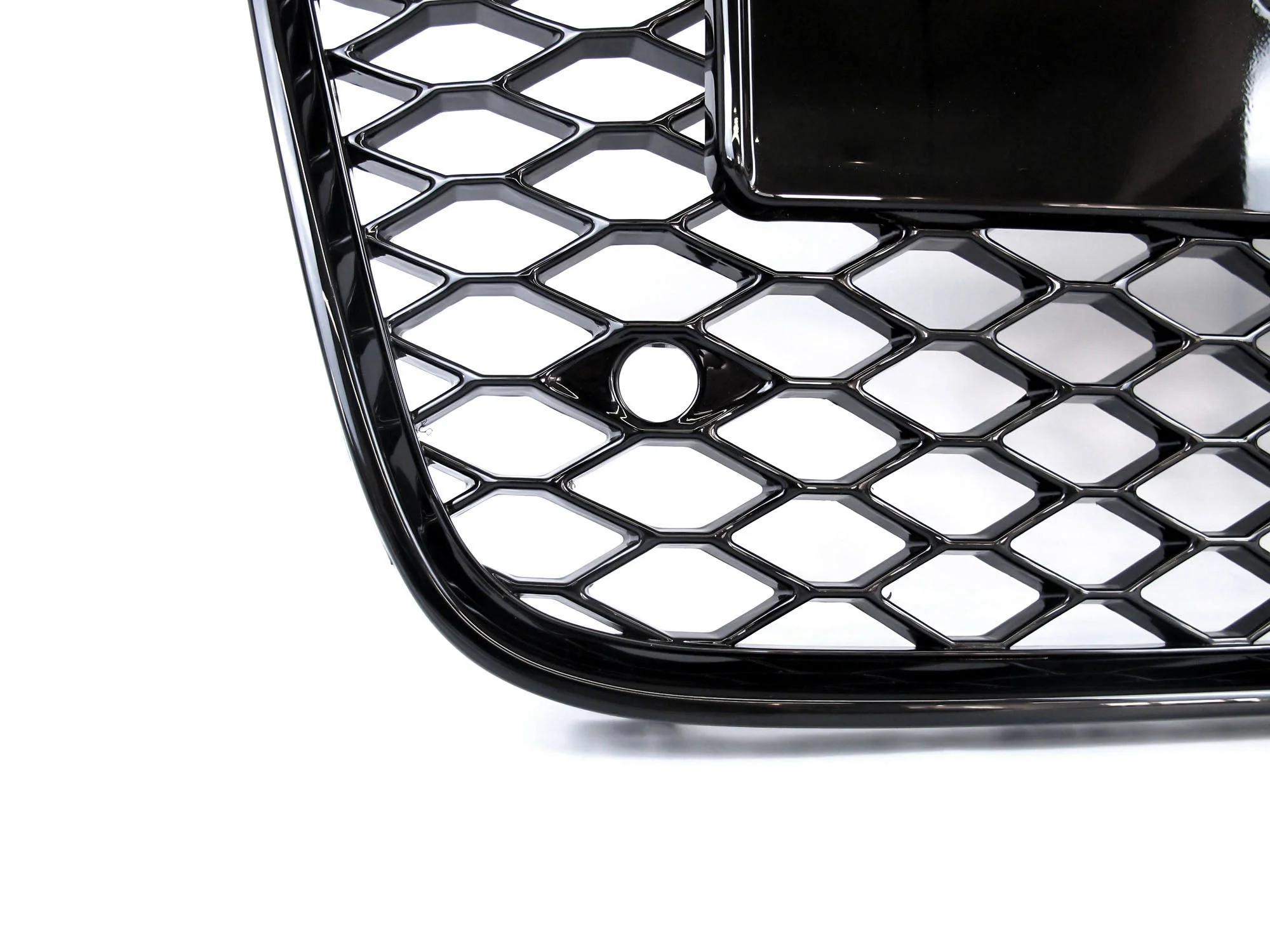 For Audi Q7 2005-2015 Front Bumper Radiator Vent Mesh Grille Grill Gloss Black - Image 8