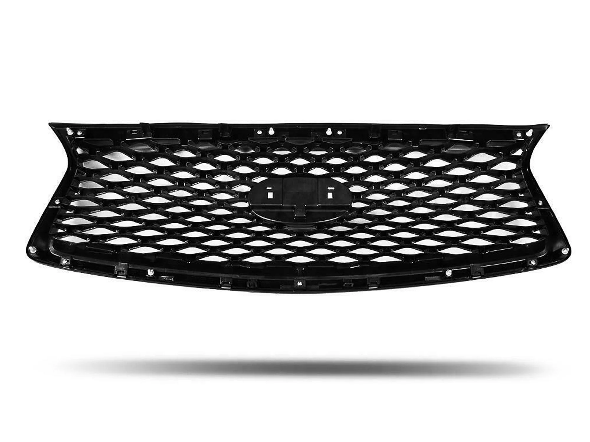 Glossy Black Front Mesh Grille for Infiniti Q50 2018-2024 w/o Camera & Parking Sensors - Image 6