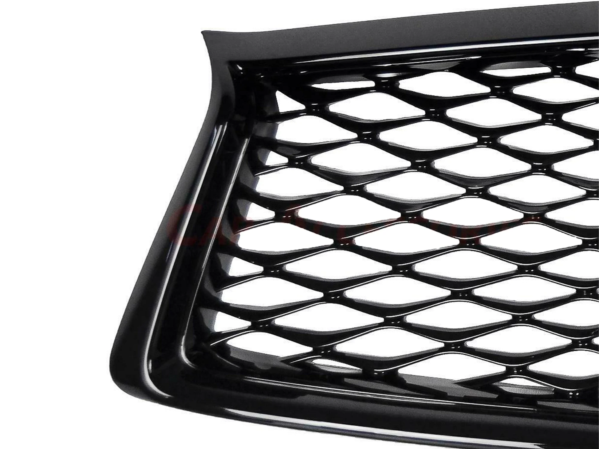Glossy Black Front Mesh Grille for Infiniti Q50 2018-2024 w/o Camera & Parking Sensors - Image 8