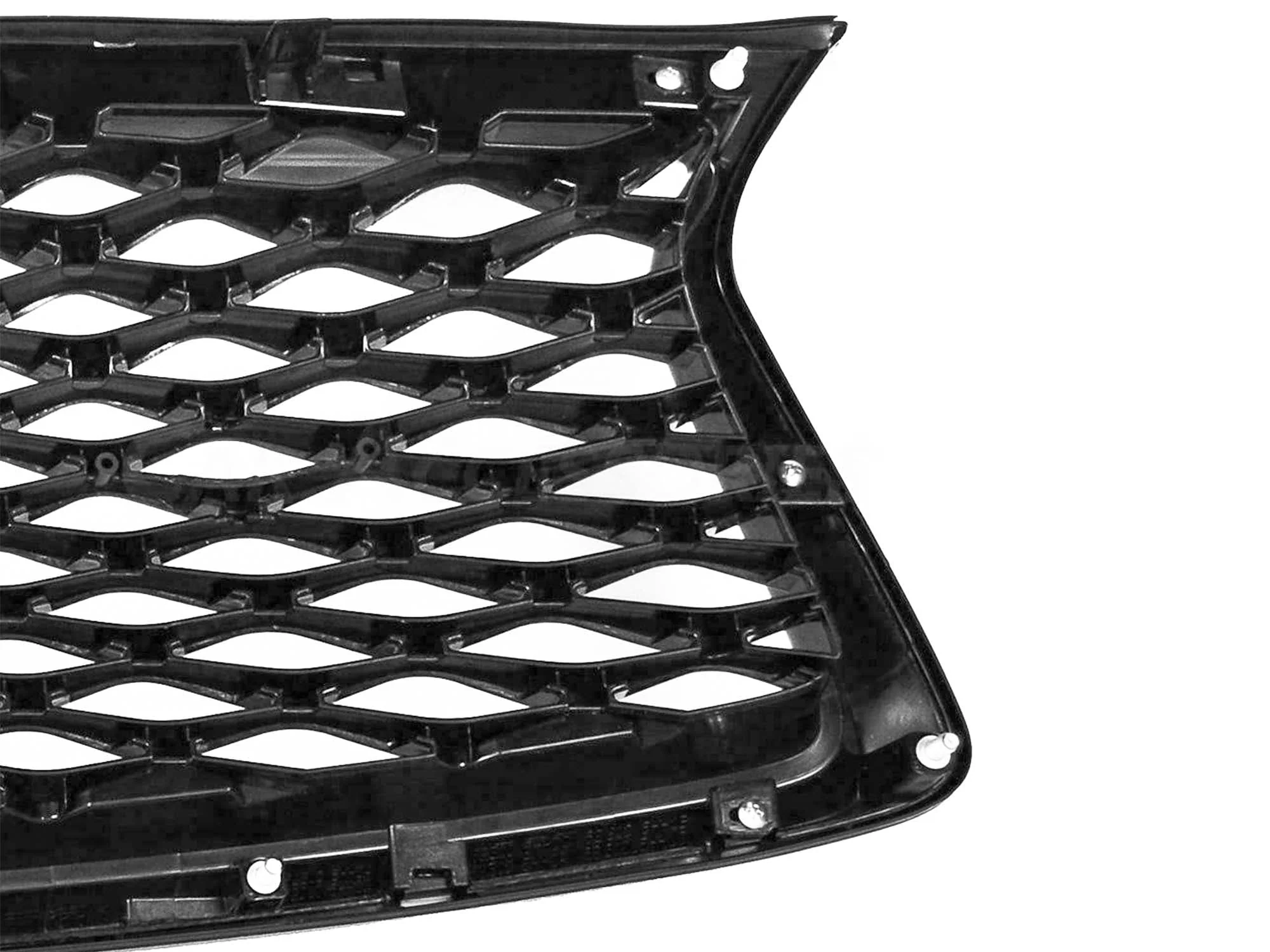 Glossy Black Front Mesh Grille for Infiniti Q50 2018-2024 w/o Camera & Parking Sensors - Image 9