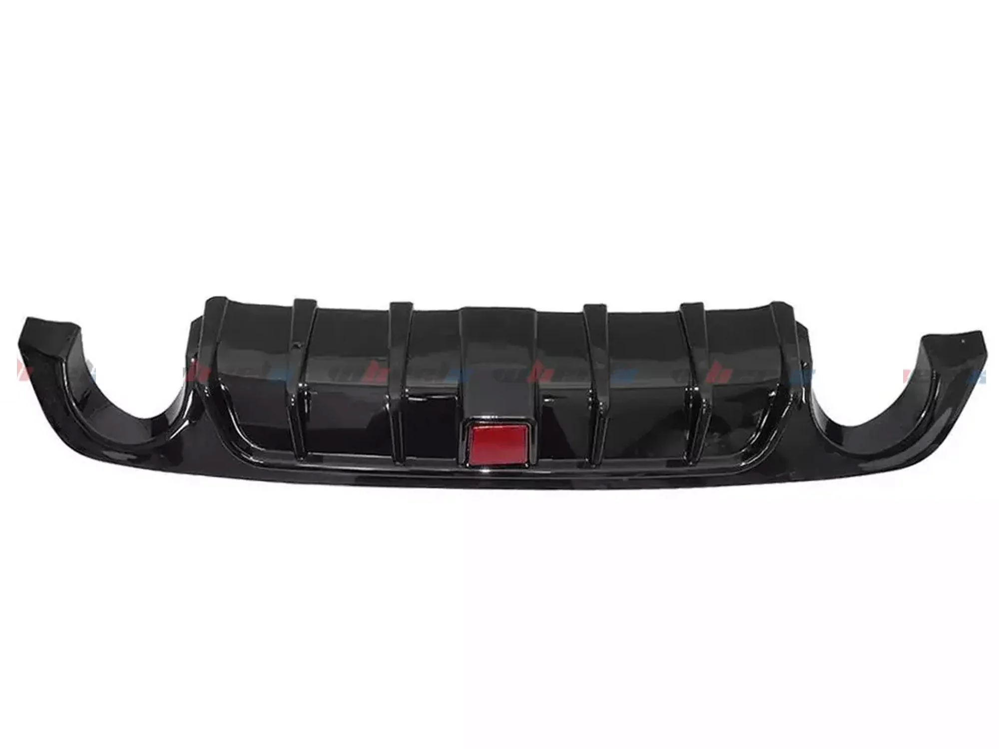 Gloss Black Rear Diffuser w/ LED Brake Light for Infiniti Q50 2018 2019 2020 2021 2022 2023 2024 - Image 5