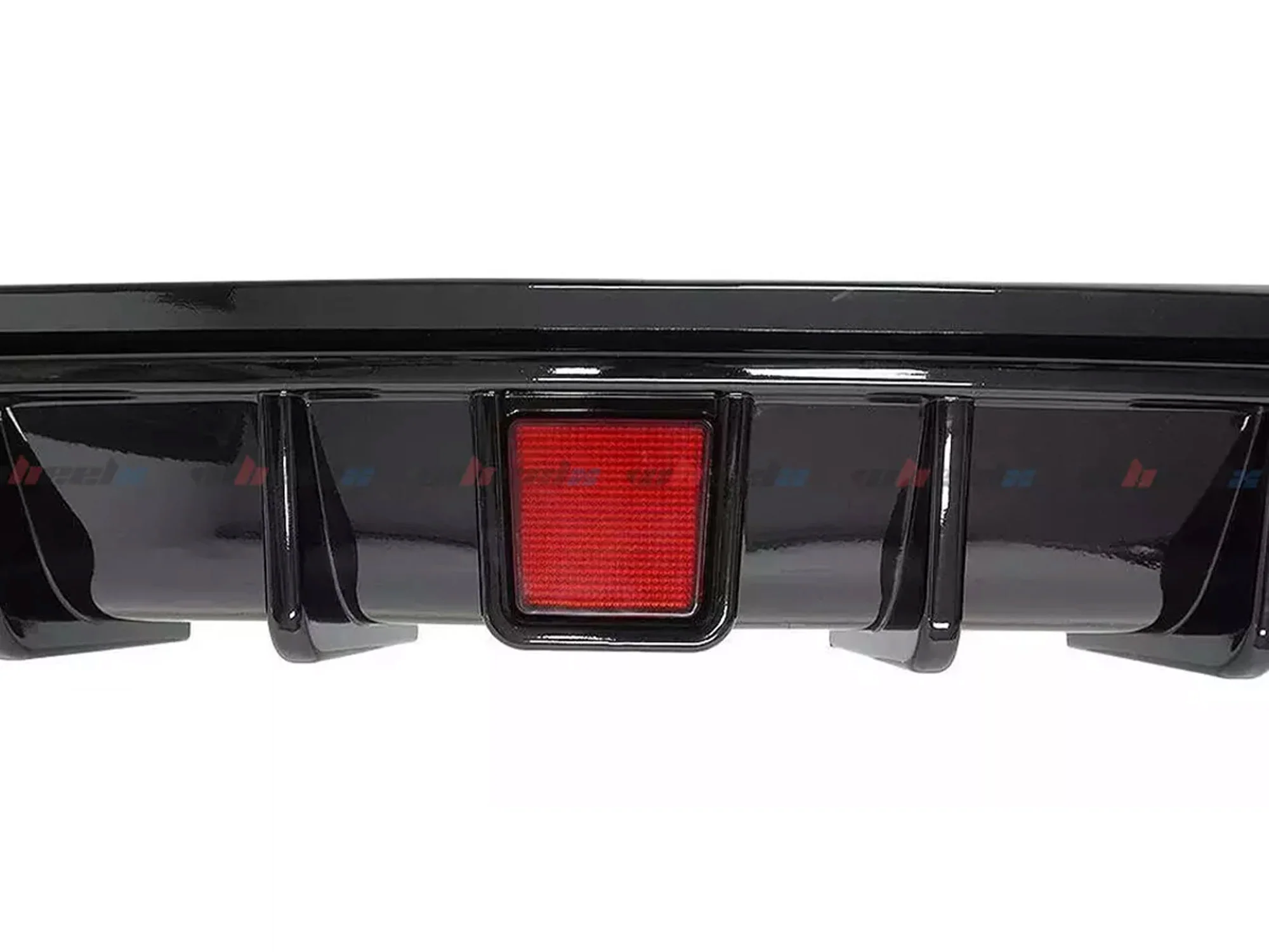 Gloss Black Rear Diffuser w/ LED Brake Light for Infiniti Q50 2018 2019 2020 2021 2022 2023 2024 - Image 7