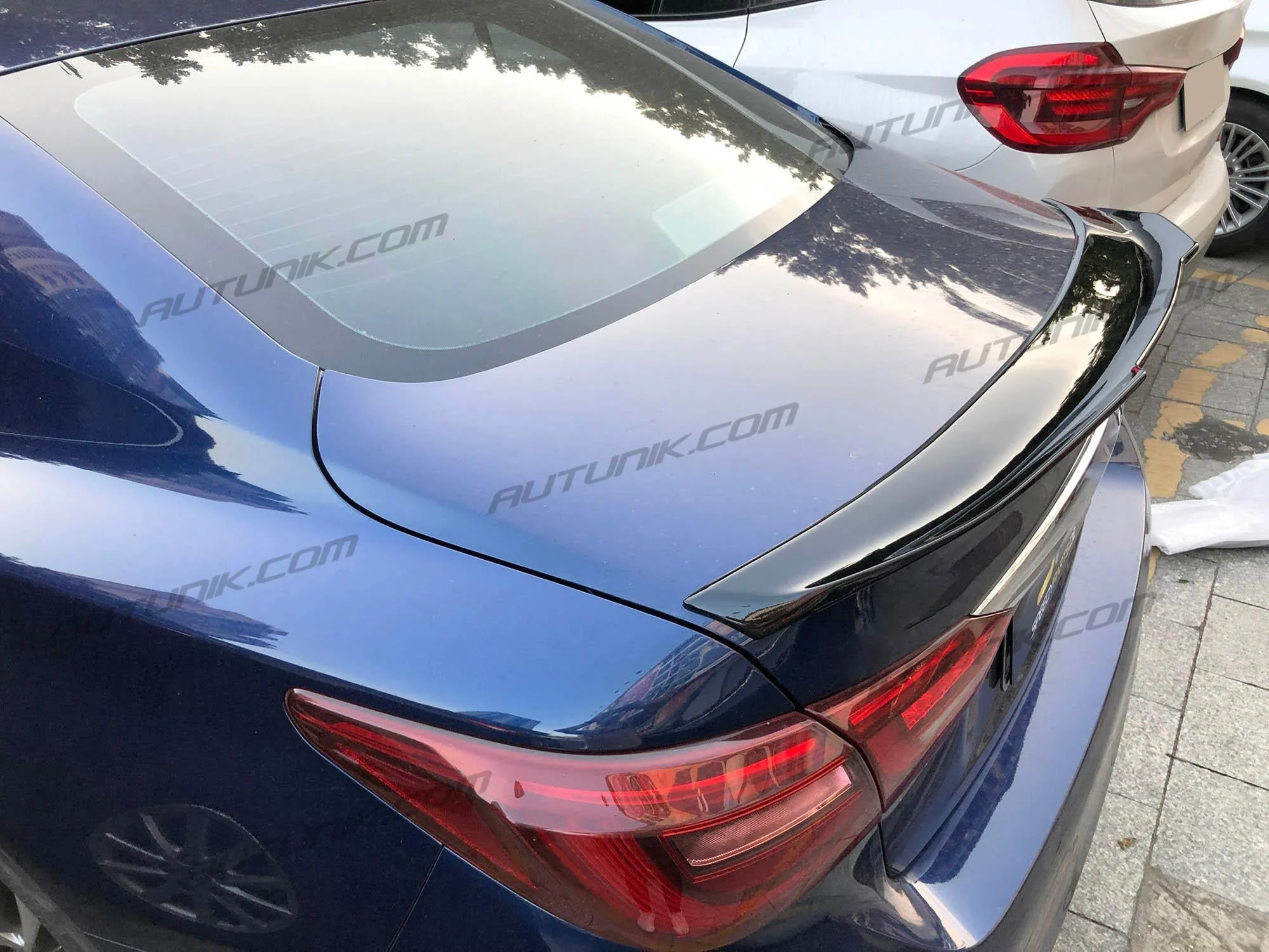 Gloss Black Rear Trunk Spoiler For Infiniti Q50 Q50S 2014-2024 - Image 5