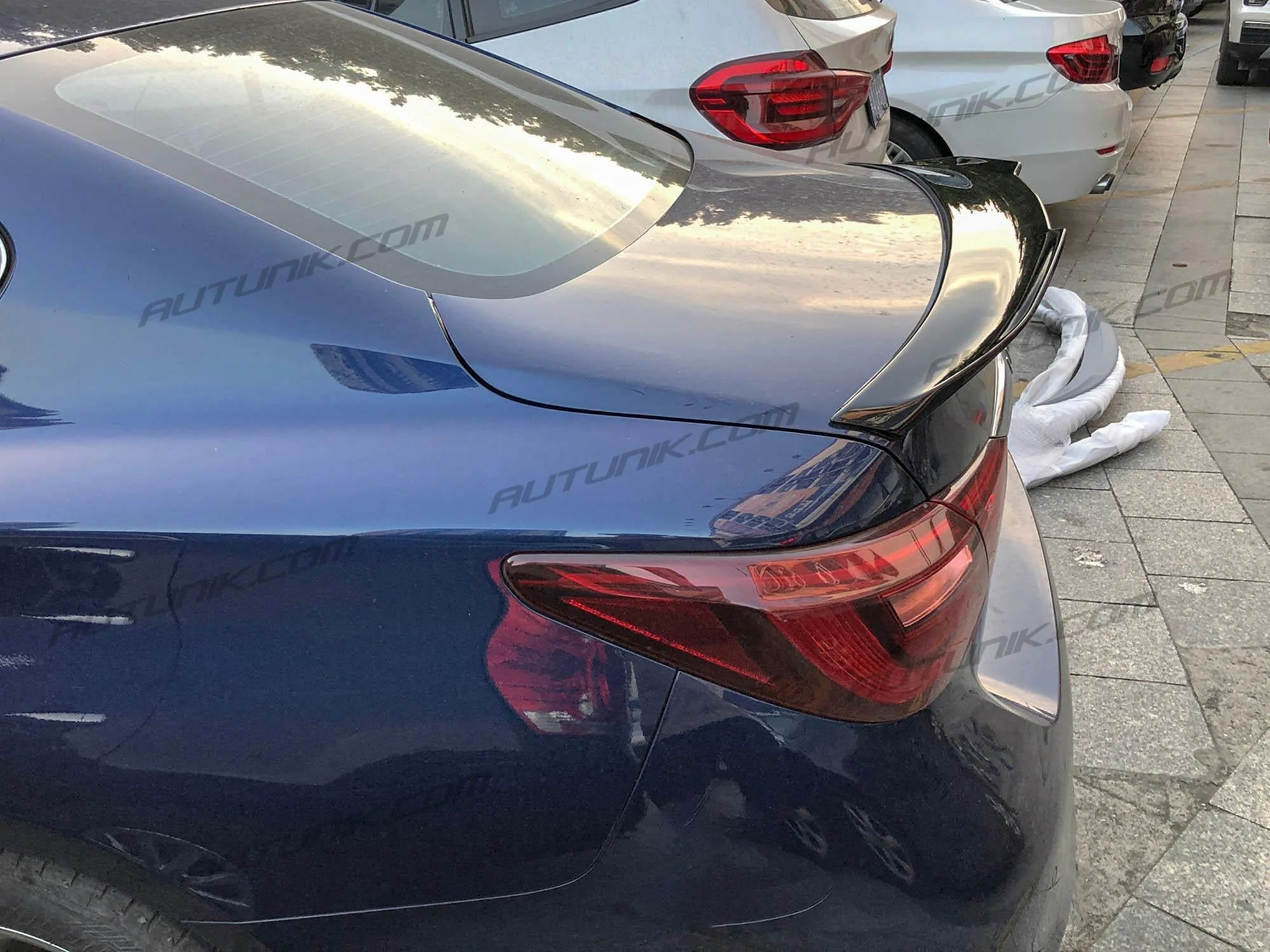 Gloss Black Rear Trunk Spoiler For Infiniti Q50 Q50S 2014-2024 - Image 6