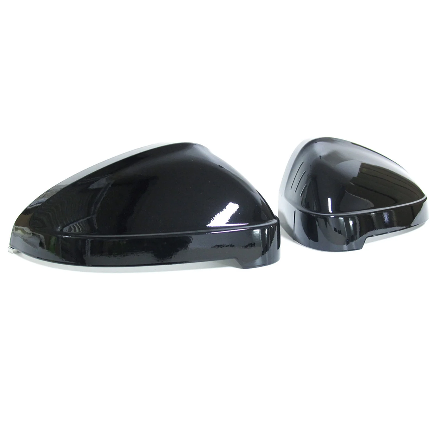 Gloss Black Side Mirror Cover Caps Replacement Fit Audi A4 A5 S4 S5 RS5 B9 2017-2025 Without Assist - Image 4