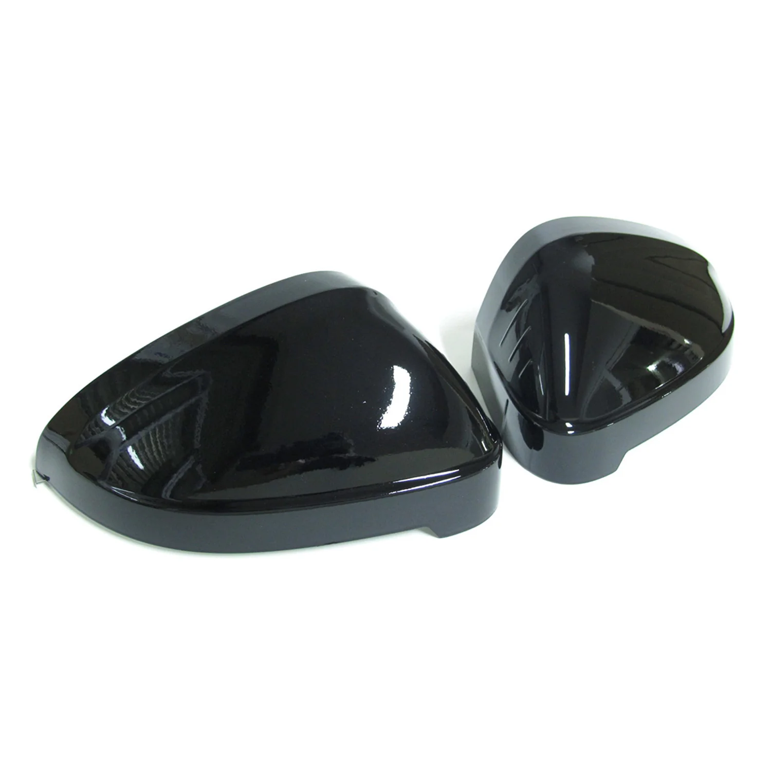 Gloss Black Side Mirror Cover Caps Replacement Fit Audi A4 A5 S4 S5 RS5 B9 2017-2025 Without Assist - Image 6