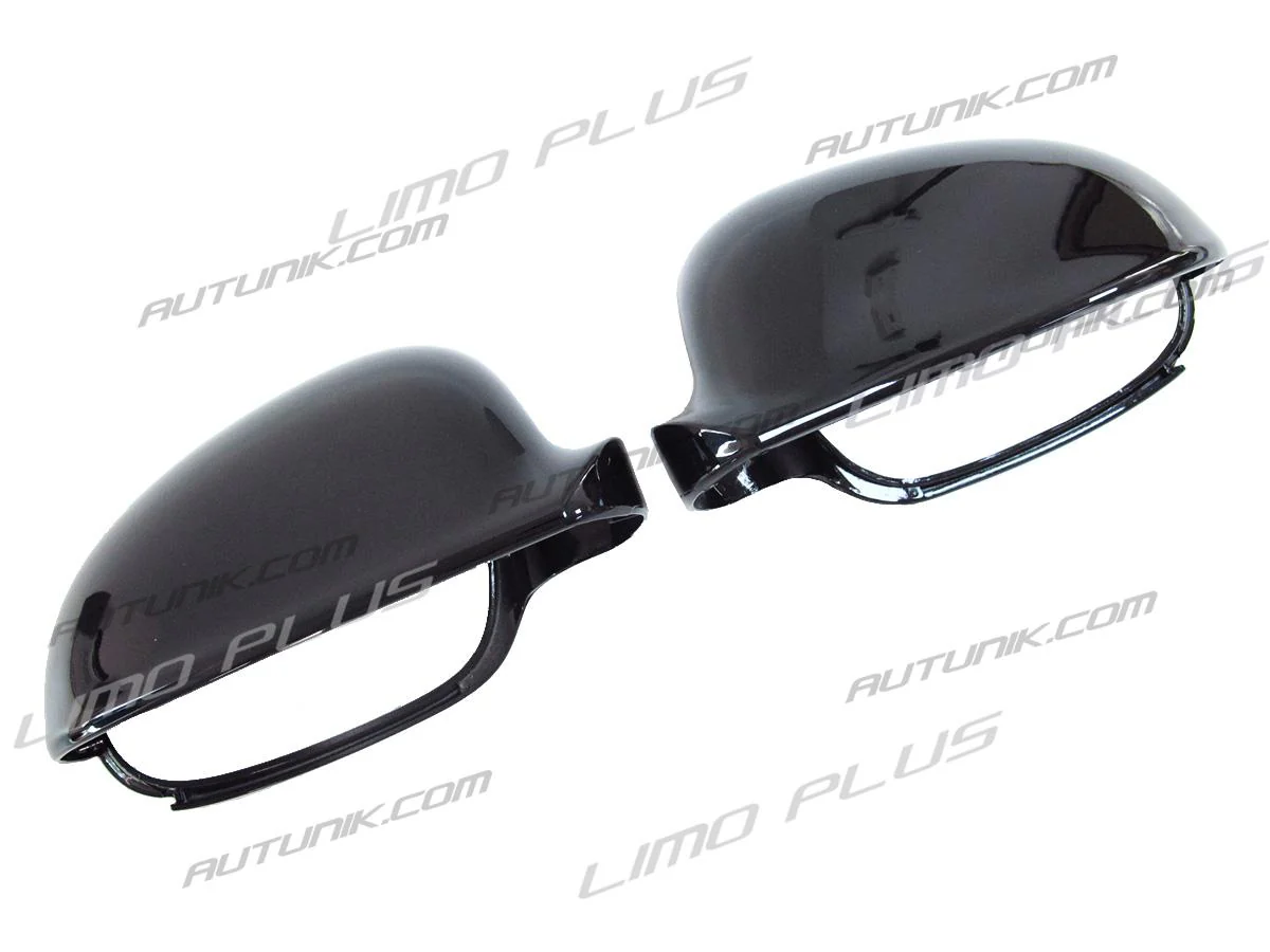 Pair L+R For VW Golf 5 Jetta Mk5 GTI Glossy Black Side Mirror Cover Caps Replacement - Image 4