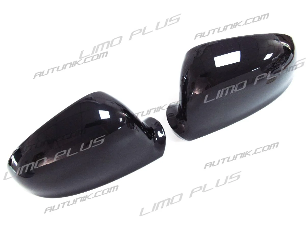 Pair L+R For VW Golf 5 Jetta Mk5 GTI Glossy Black Side Mirror Cover Caps Replacement - Image 6