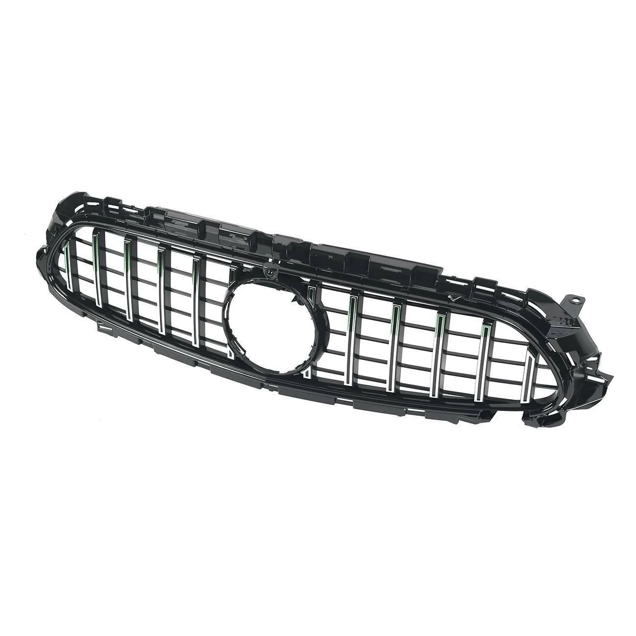Chrome GT Front Bumper Grille for 2021–2023 Mercedes E-Class W213 E350 E450 With Camera Hole - Image 3